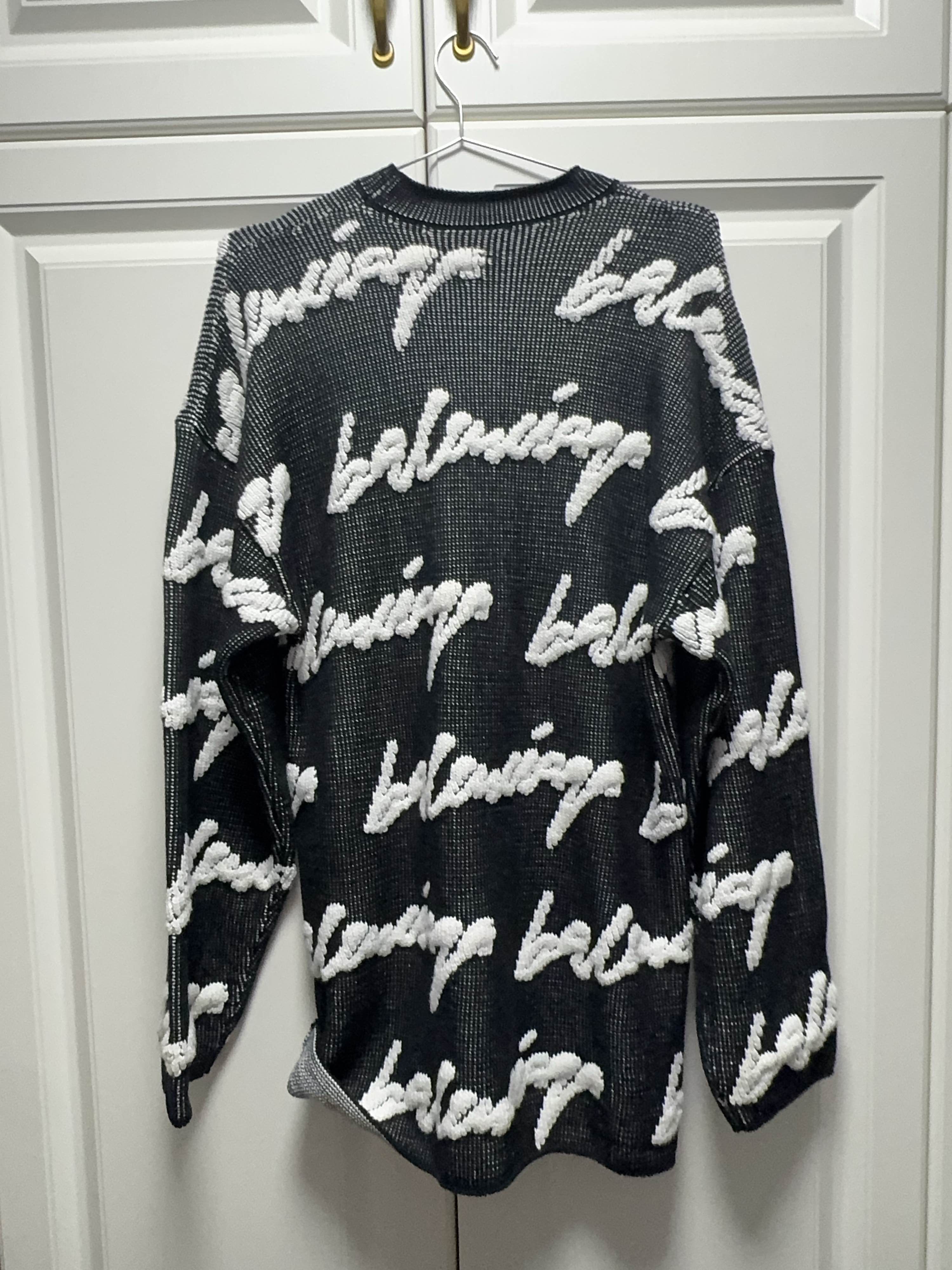 Balenciaga Balenciaga Script Logo Sweater Size XS Size US XS / EU 42 / 0 - 2 Thumbnail