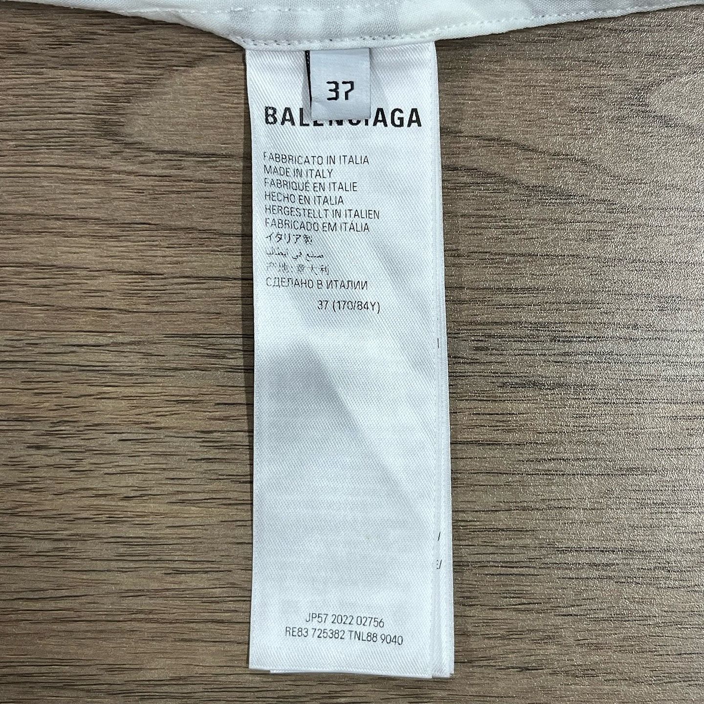 Balenciaga Balenciaga All-over Logo Short Sleeve Shirt US S Size US S / EU 44-46 / 1 - 4 Thumbnail