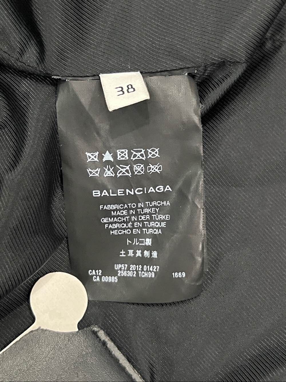 Balenciaga Balenciaga Leather Moto Jacket Light Blue Size 38 Size S / US 4 / IT 40 - 4 Thumbnail
