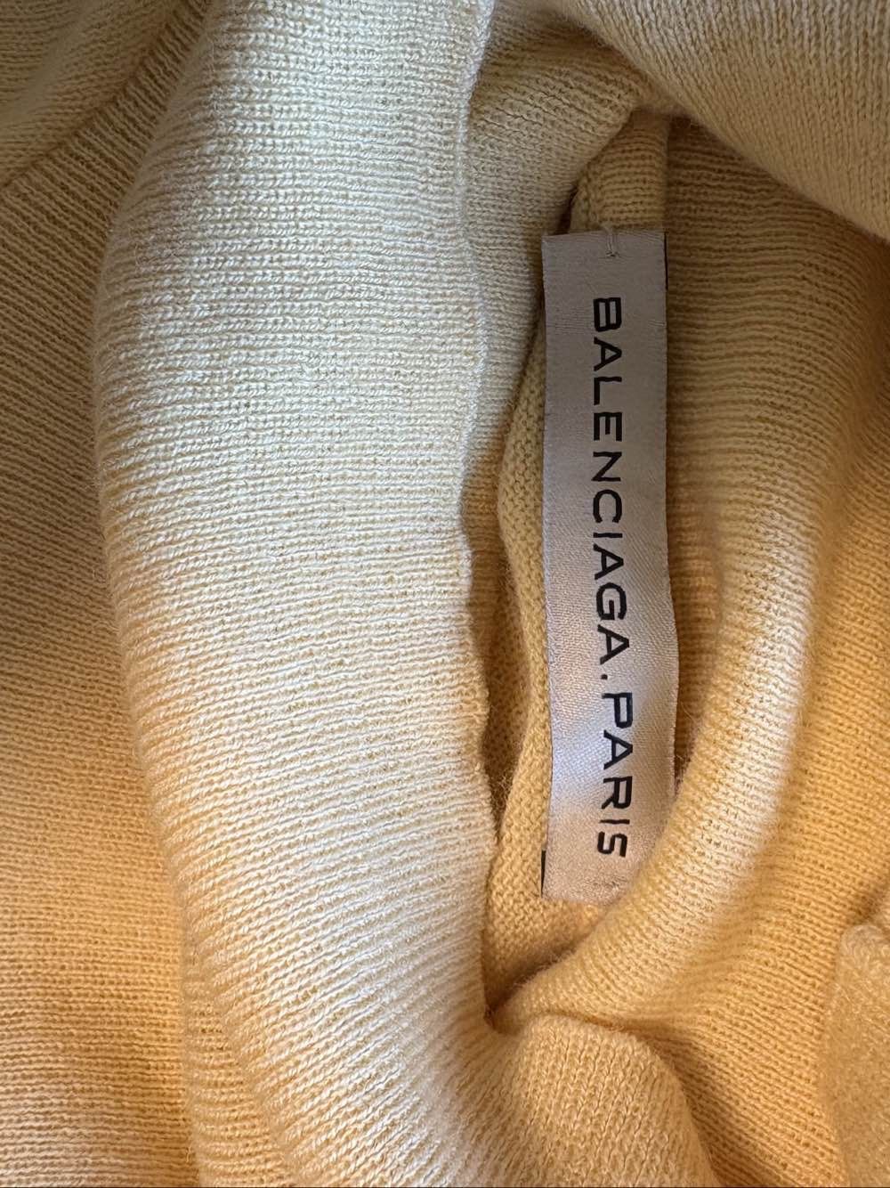 Balenciaga Balenciaga Yellow Turtleneck Sweater Size 40 Size M / US 6-8 / IT 42-44 - 3 Thumbnail