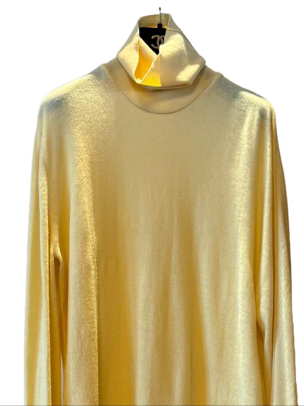 Balenciaga Balenciaga Yellow Turtleneck Sweater Size 40 Size M / US 6-8 / IT 42-44 - 7 Thumbnail
