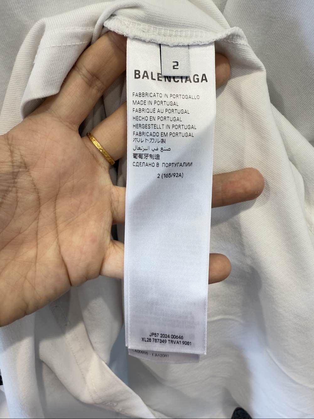 Balenciaga Balenciaga AGAICNELAB Logo T-Shirt Size M Size US M / EU 48-50 / 2 - 4 Thumbnail