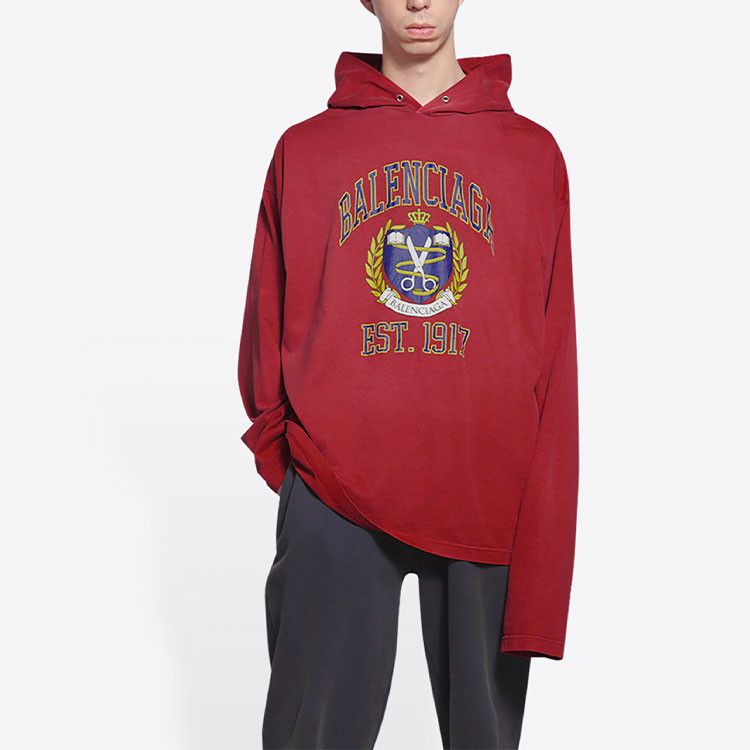 Balenciaga Balenciaga Logo Crest Hoodie Size 2 Size US M / EU 48-50 / 2 - 9 Thumbnail