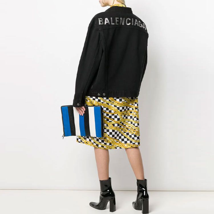Balenciaga Balenciaga Logo Back Denim Jacket Size 34 Size XS / US 0-2 / IT 36-38 - 6 Thumbnail