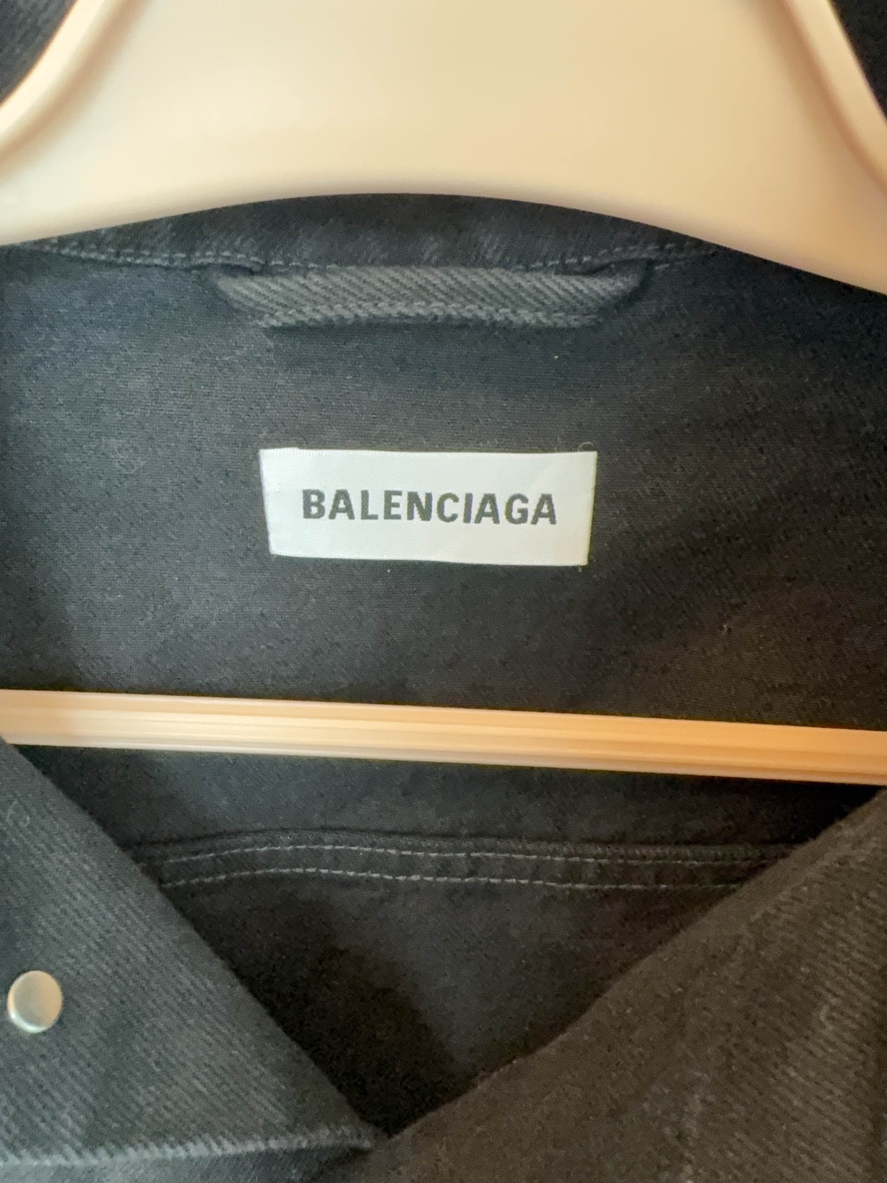 Balenciaga Balenciaga Logo Back Denim Jacket Size 34 Size XS / US 0-2 / IT 36-38 - 3 Thumbnail