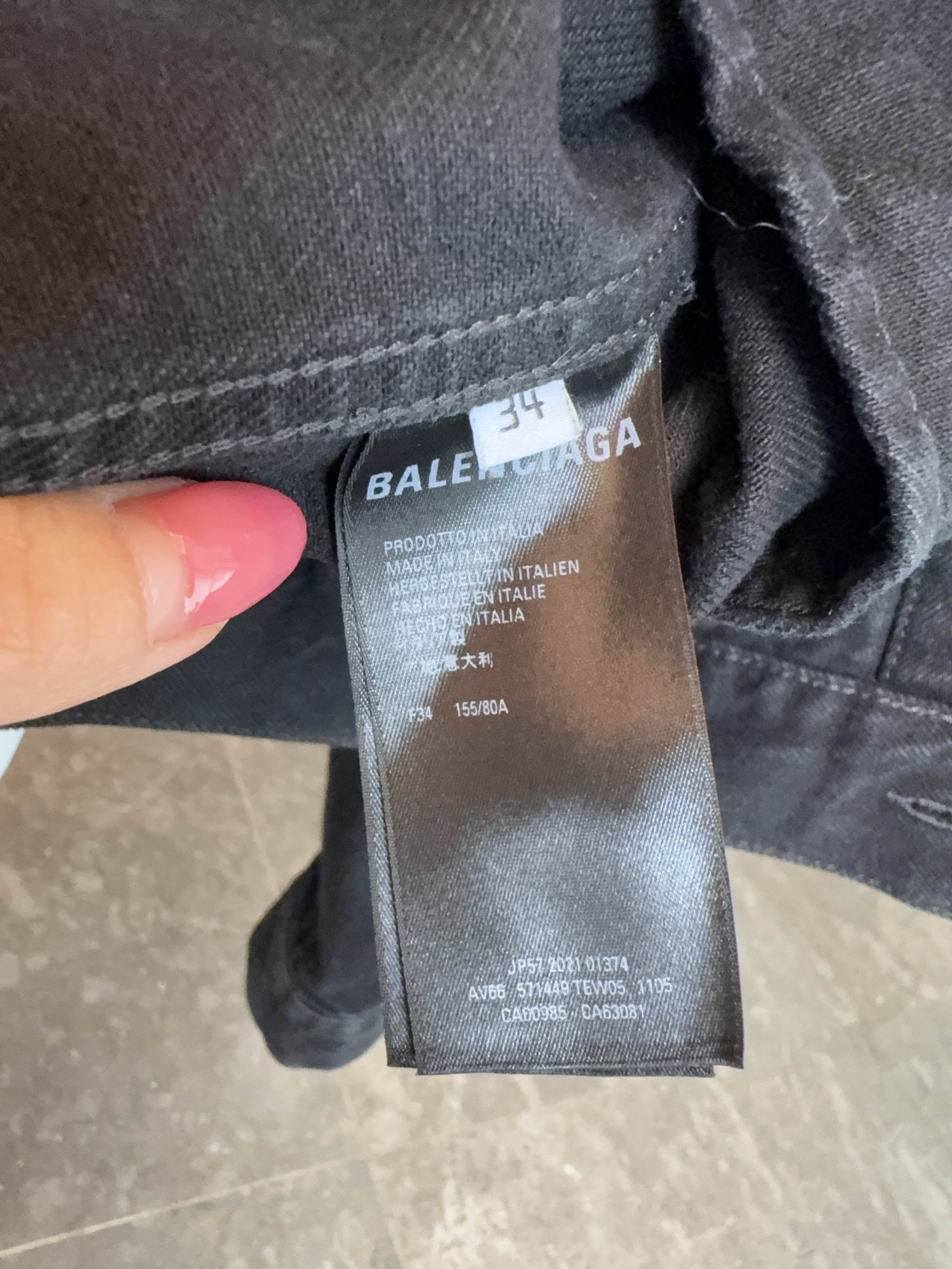 Balenciaga Balenciaga Logo Back Denim Jacket Size 34 Size XS / US 0-2 / IT 36-38 - 4 Thumbnail
