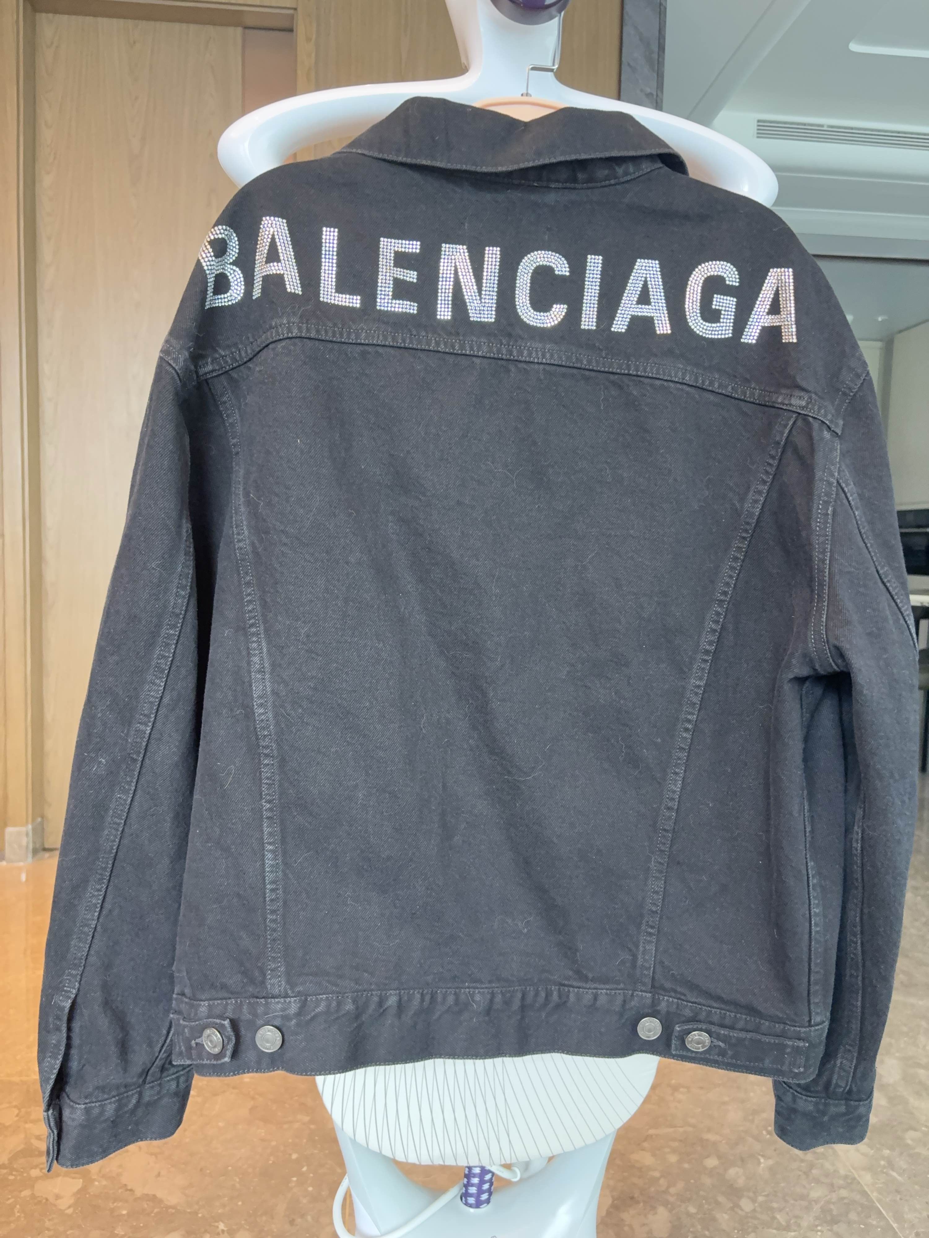 Balenciaga Balenciaga Logo Back Denim Jacket Size 34 Size XS / US 0-2 / IT 36-38 - 2 Thumbnail
