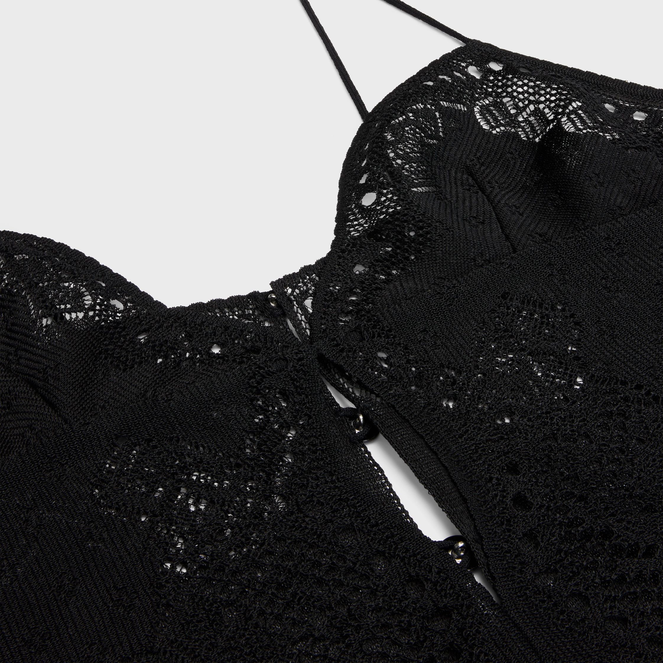 Celine LINGERIE BODYSUIT IN SILK black Size XS / US 0-2 / IT 36-38 - 3 Thumbnail