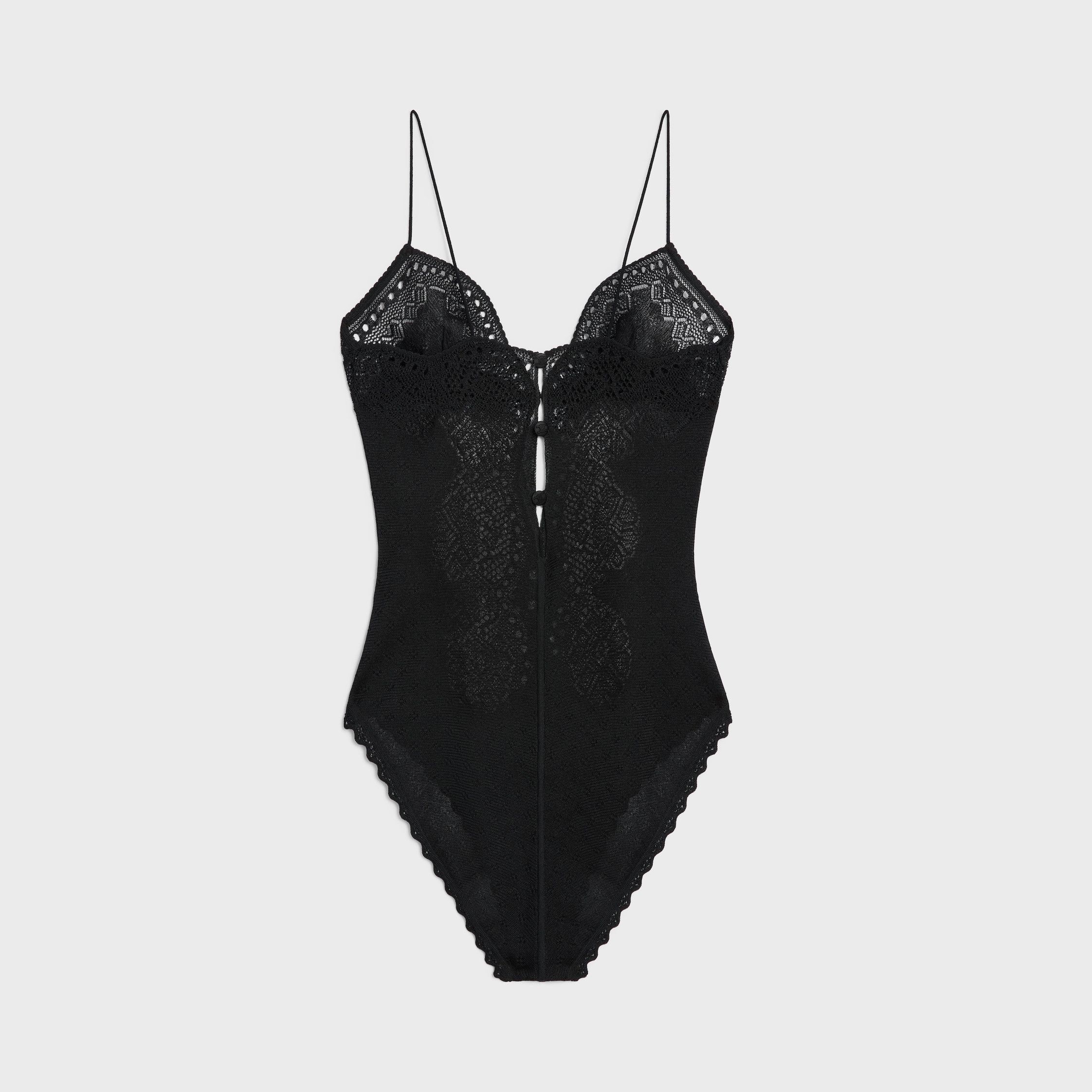 Celine LINGERIE BODYSUIT IN SILK black Size M / US 6-8 / IT 42-44 - 2 Thumbnail