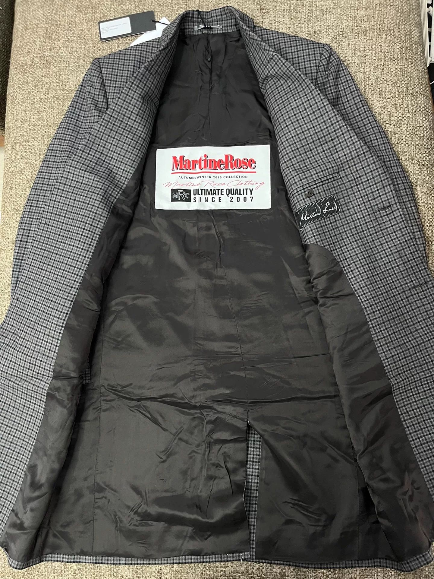 Martine Rose Martine Rose 19AW Check Wool Coat Size US XS / EU 42 / 0 - 5 Thumbnail