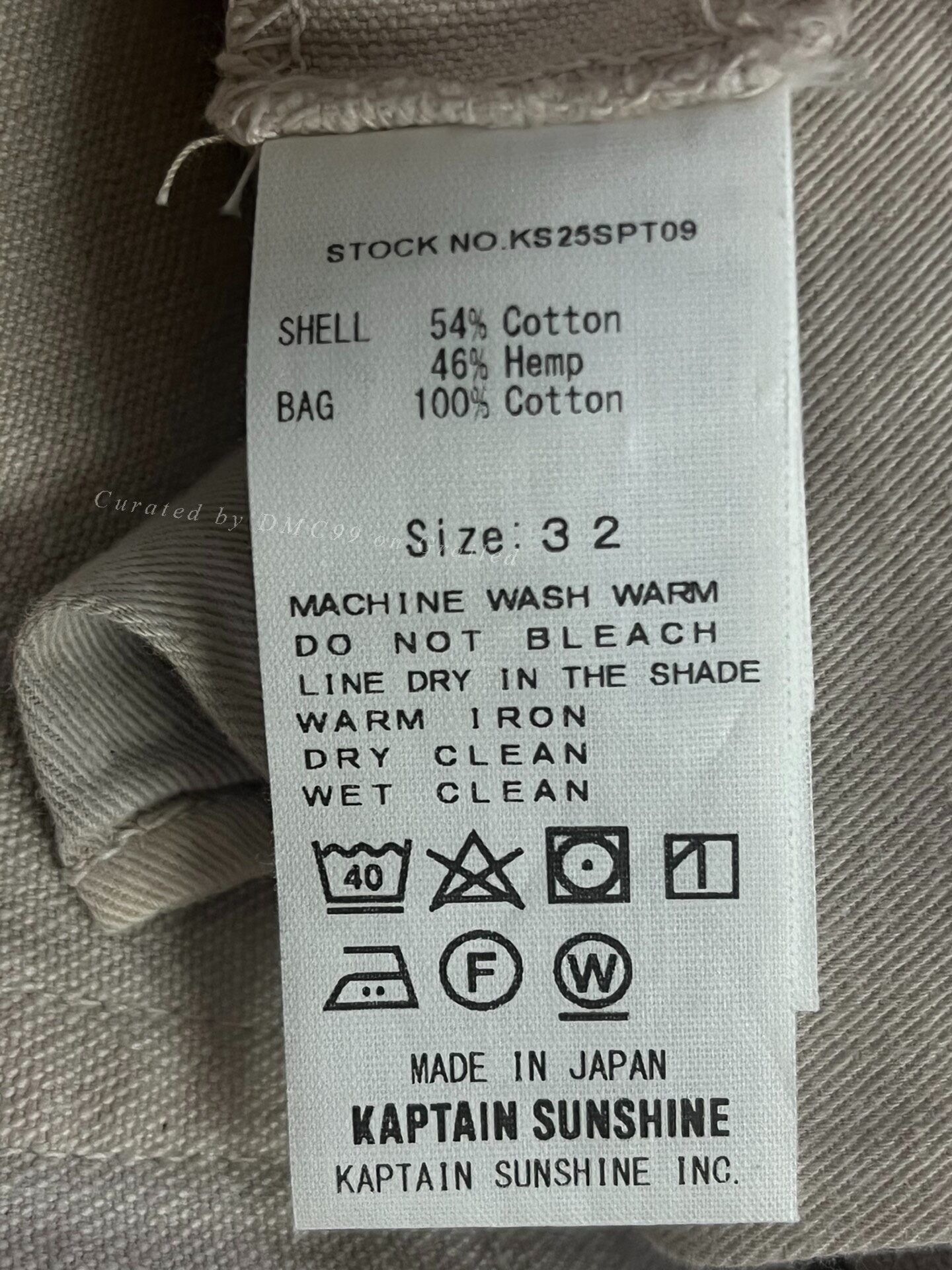 Kaptain Sunshine KAPTAIN SUNSHINE 5pkt Pants 25SS Size US 32 / EU 48 - 7 Thumbnail