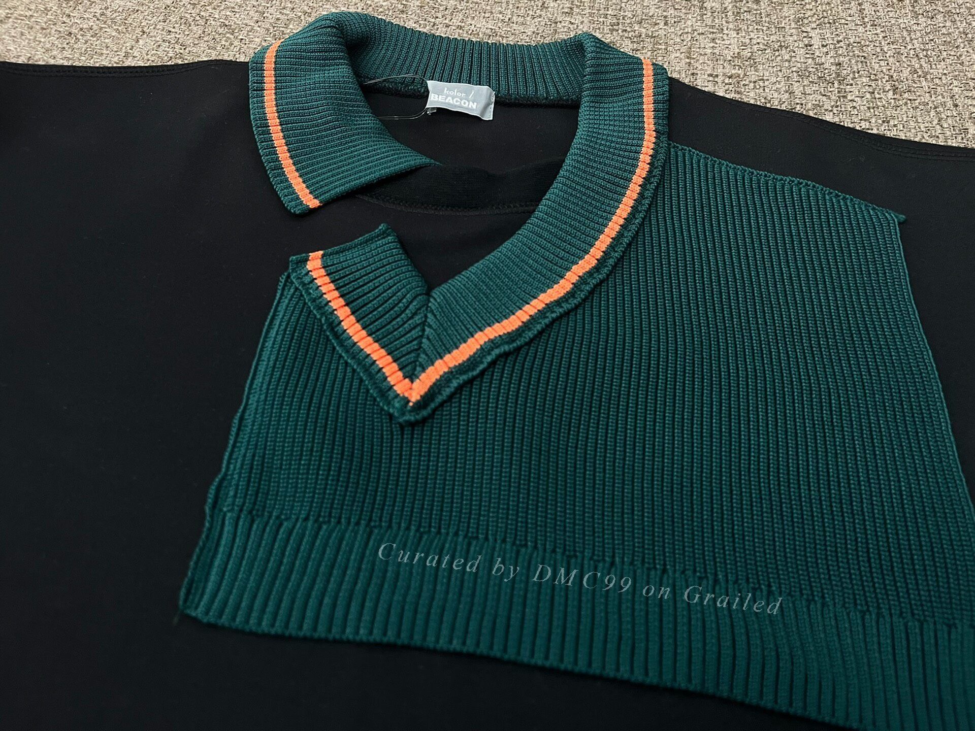 Kolor Kolor 24AW Paneled V-Neck Sweatshirt Size US M / EU 48-50 / 2 - 5 Thumbnail