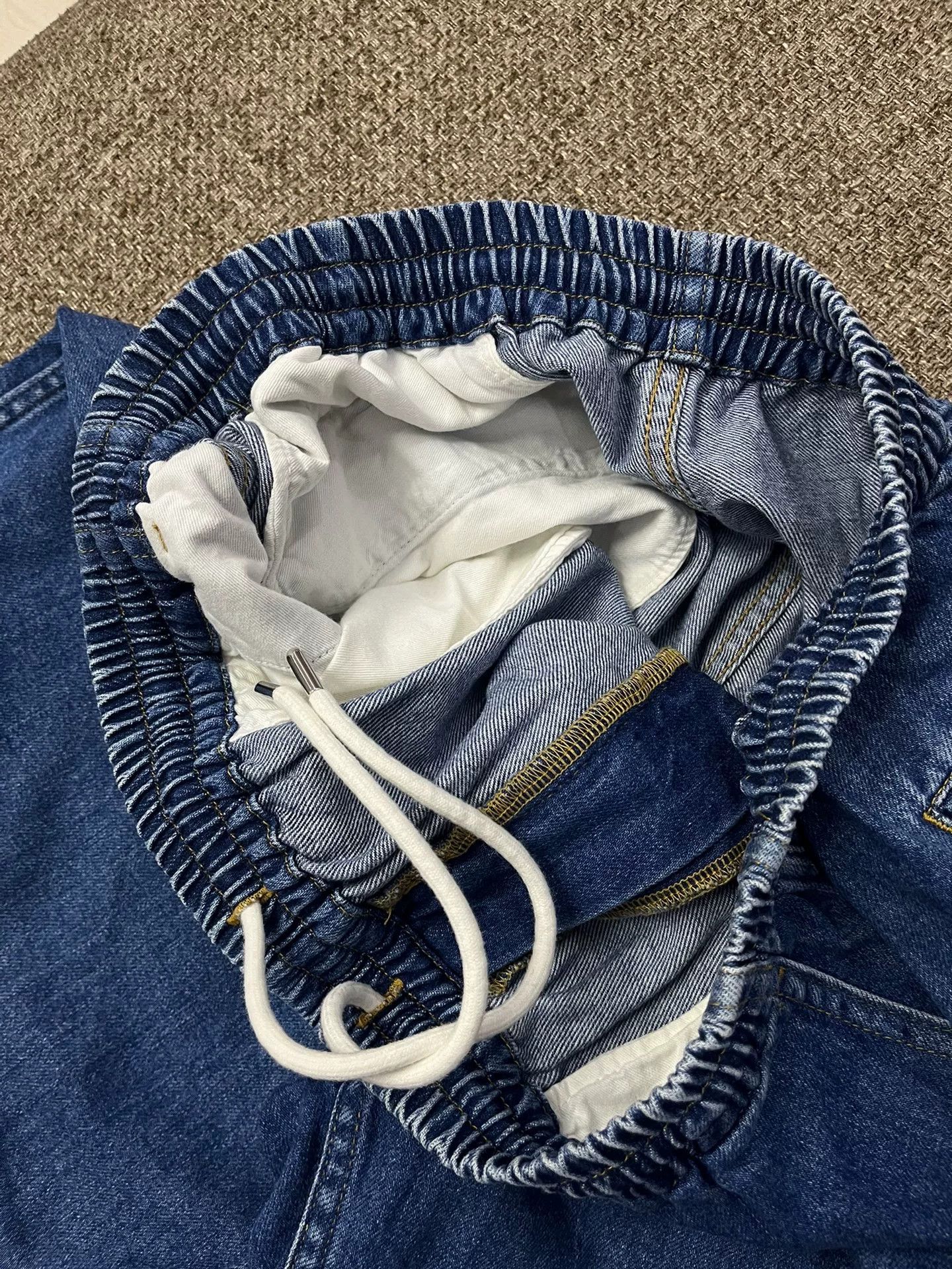 Graphpaper Graphpaper Drawstring Washed Denim Shorts Size 30" / US 8 / IT 44 - 4 Thumbnail