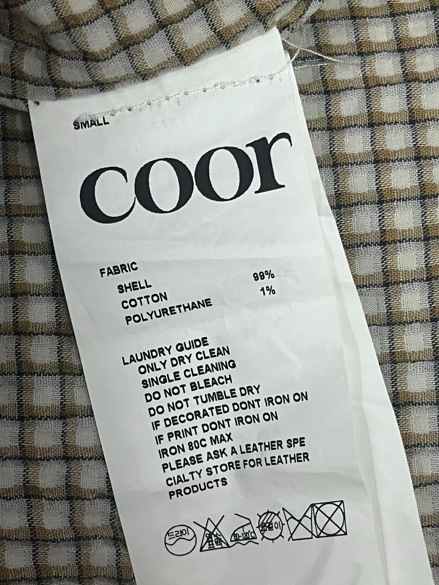 Stein coor 25SS 3D Plaid Shirt Size US S / EU 44-46 / 1 - 7 Thumbnail