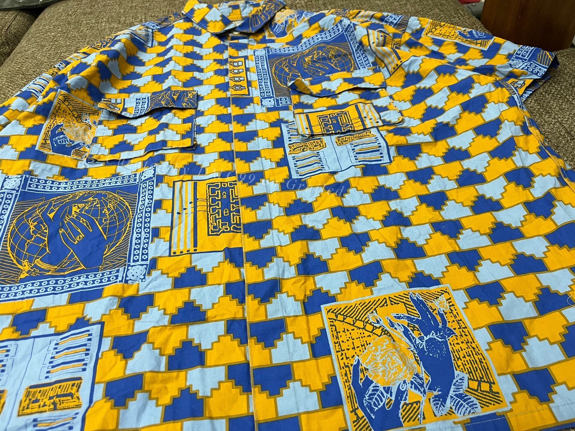 Cav Empt Cav Empt Colorblock Palm Print Shirt Size L / US 10 / IT 46 - 5 Thumbnail