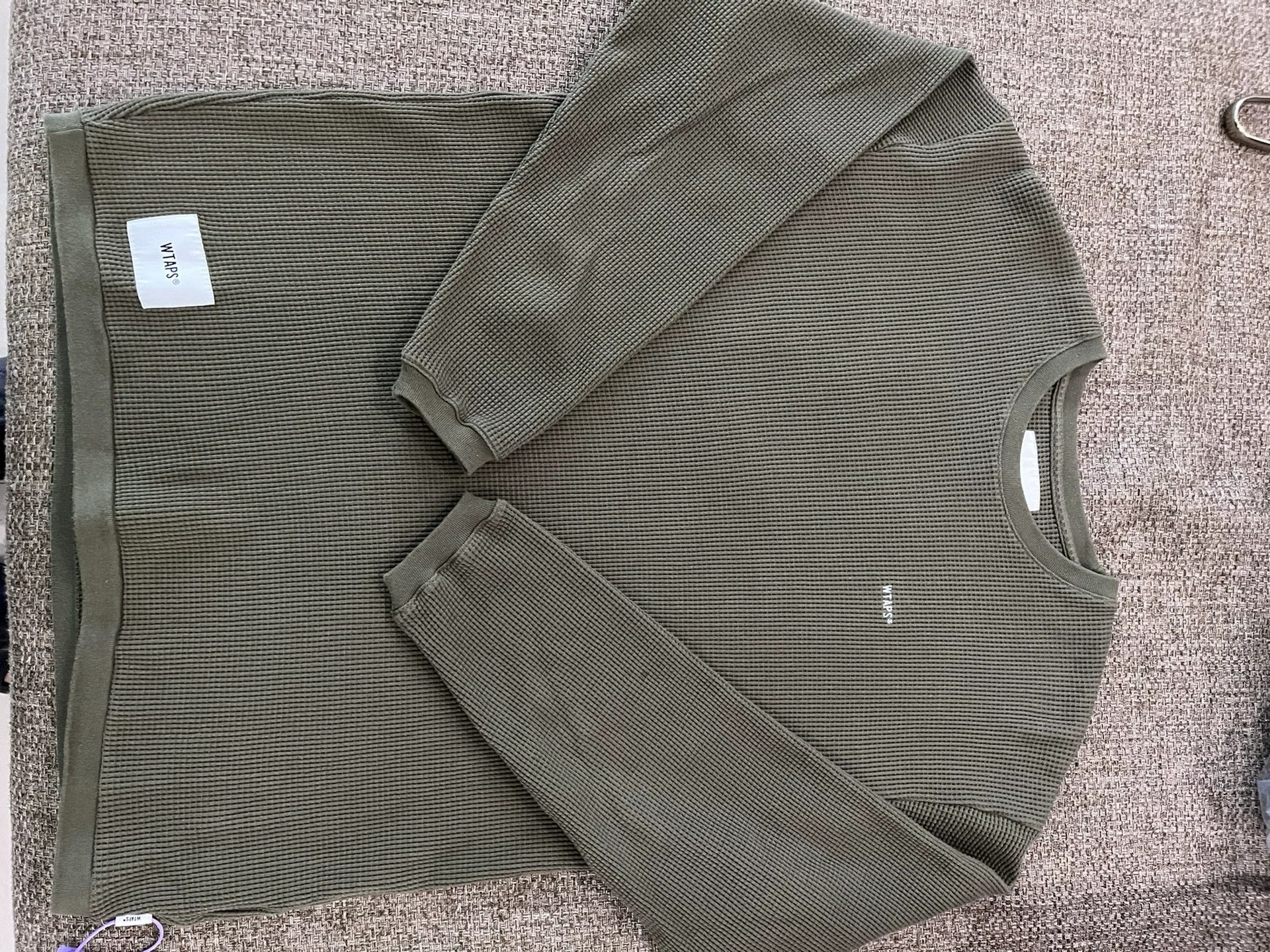 Wtaps WTAPS 21ss Waffle Long Sleeve Sweatshirt Size US L / EU 52-54 / 3 - 3 Thumbnail