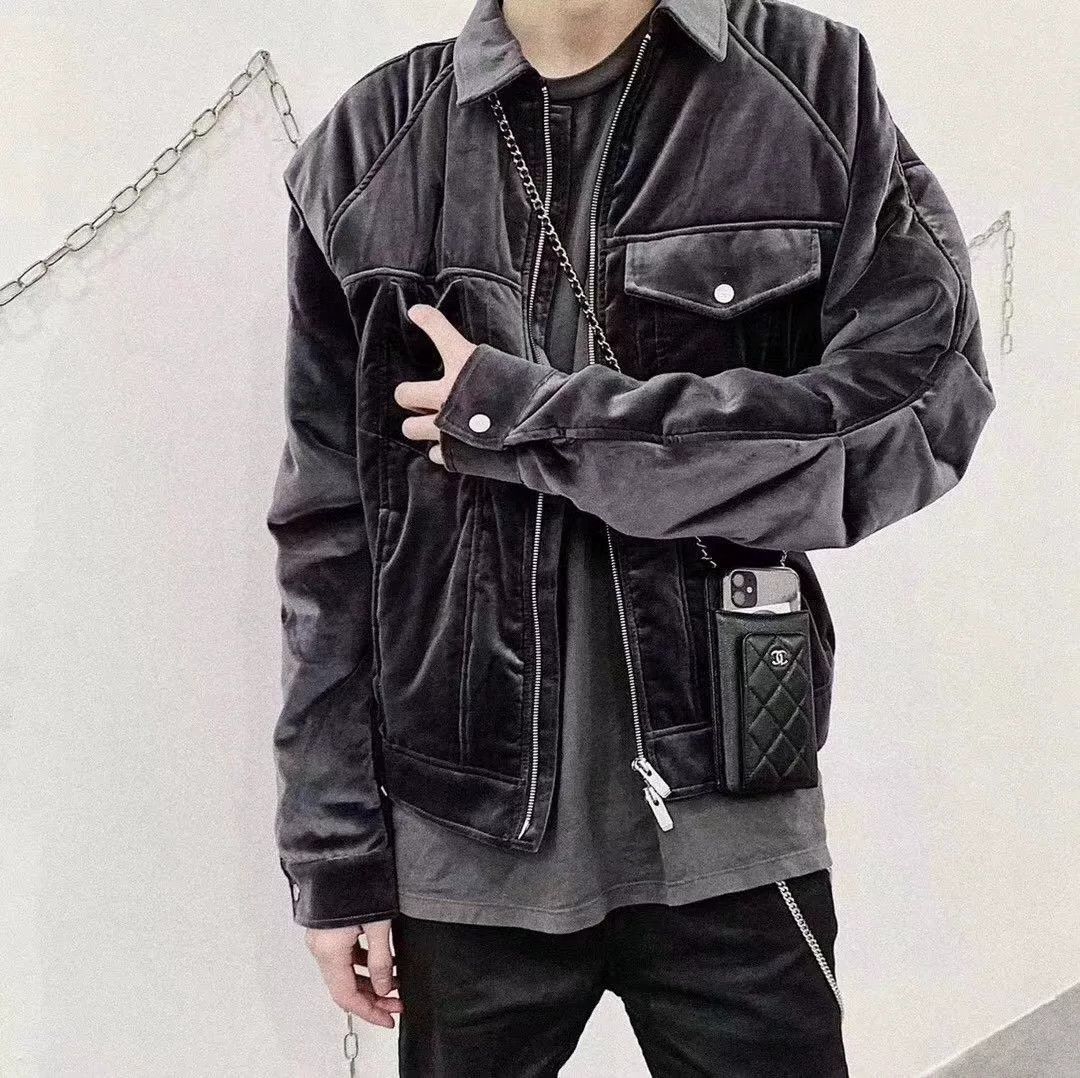 Redemption Limited Gray Velvet Jacket Size US S / EU 44-46 / 1 - 8 Thumbnail