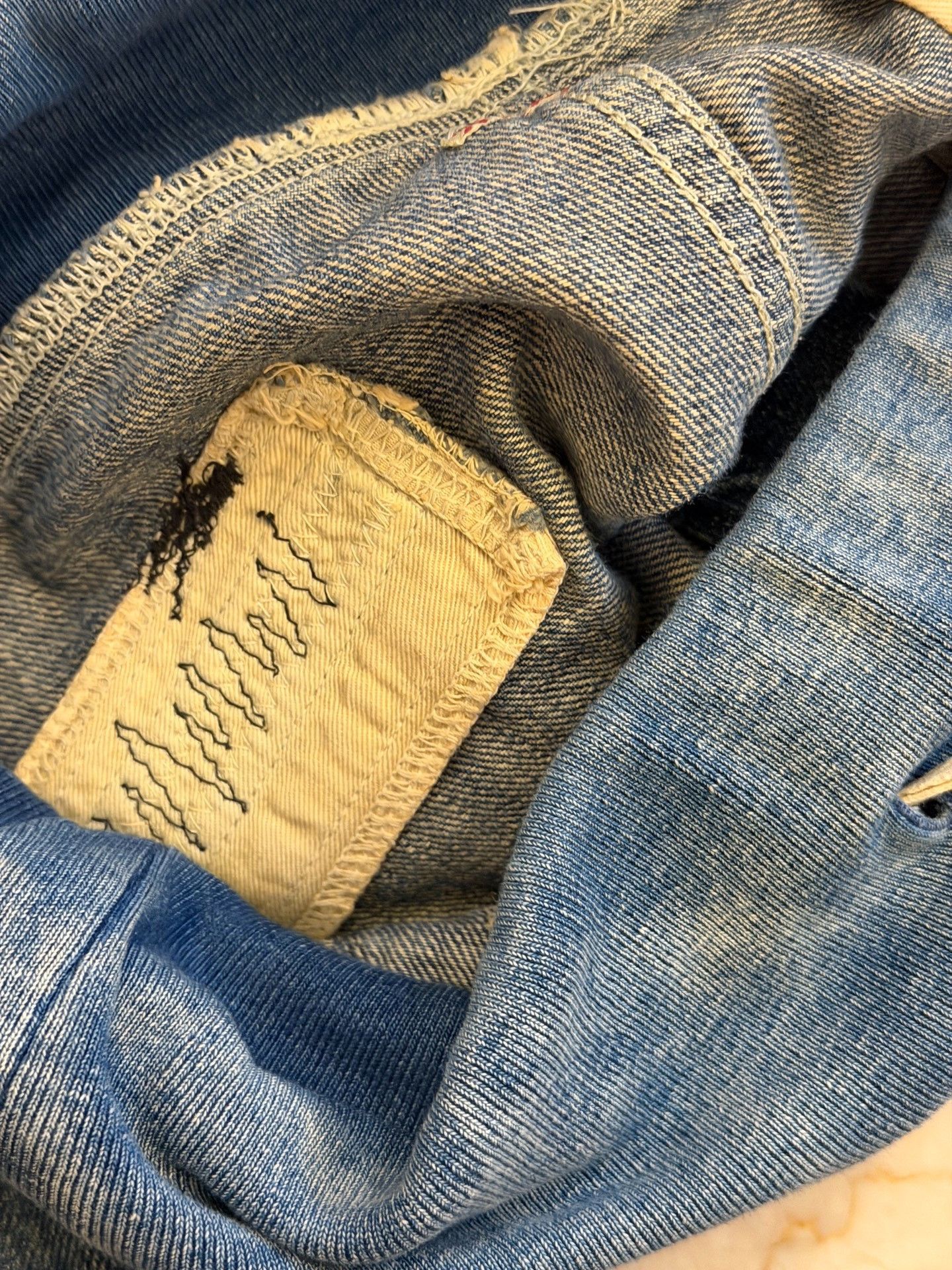 Kapital KAPITAL Washed BORO Splatter Drawstring Denim Shorts Size US 32 / EU 48 - 7 Thumbnail