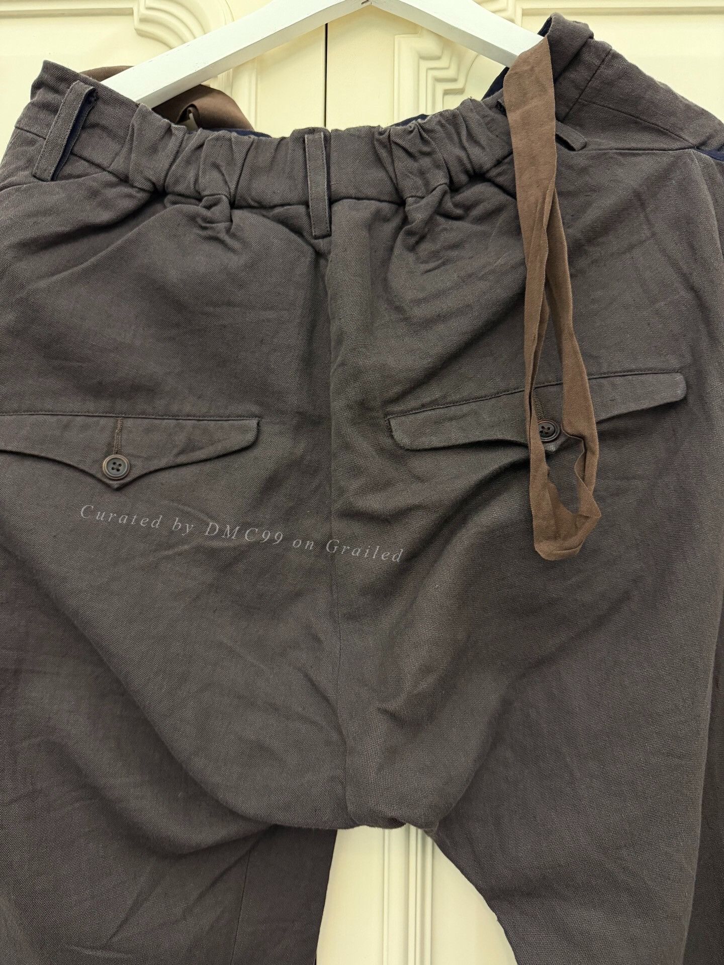 Ziggy Chen ZIGGY CHEN 2017 Cotton-Linen Spring-Summer Trousers Size US 32 / EU 48 - 4 Thumbnail