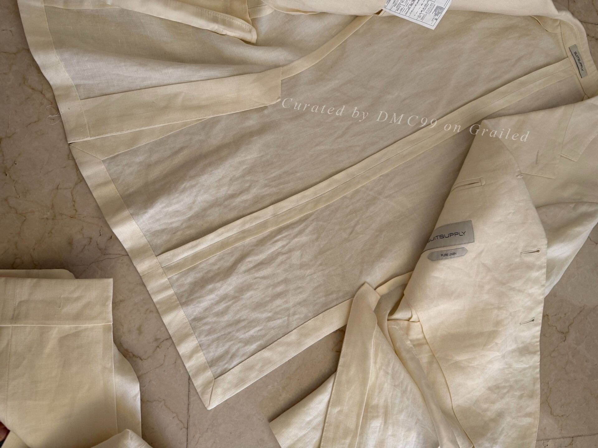 Suitsupply SUTSUPPLY Beige Linen Suit Set 46 Size US S / EU 44-46 / 1 - 3 Thumbnail