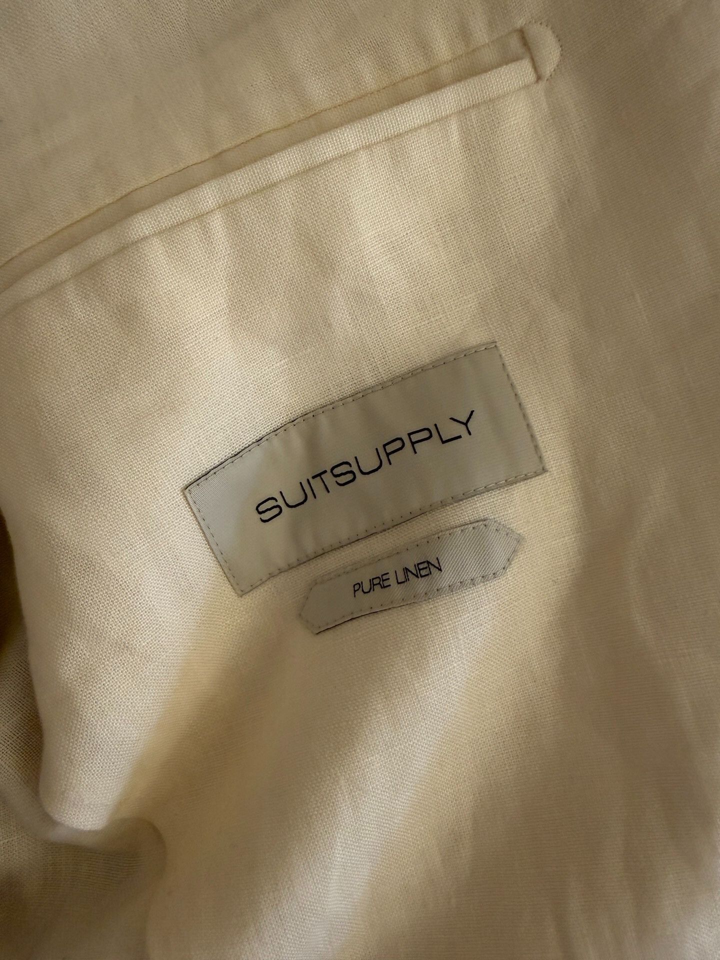 Suitsupply SUTSUPPLY Beige Linen Suit Set 46 Size US S / EU 44-46 / 1 - 5 Thumbnail
