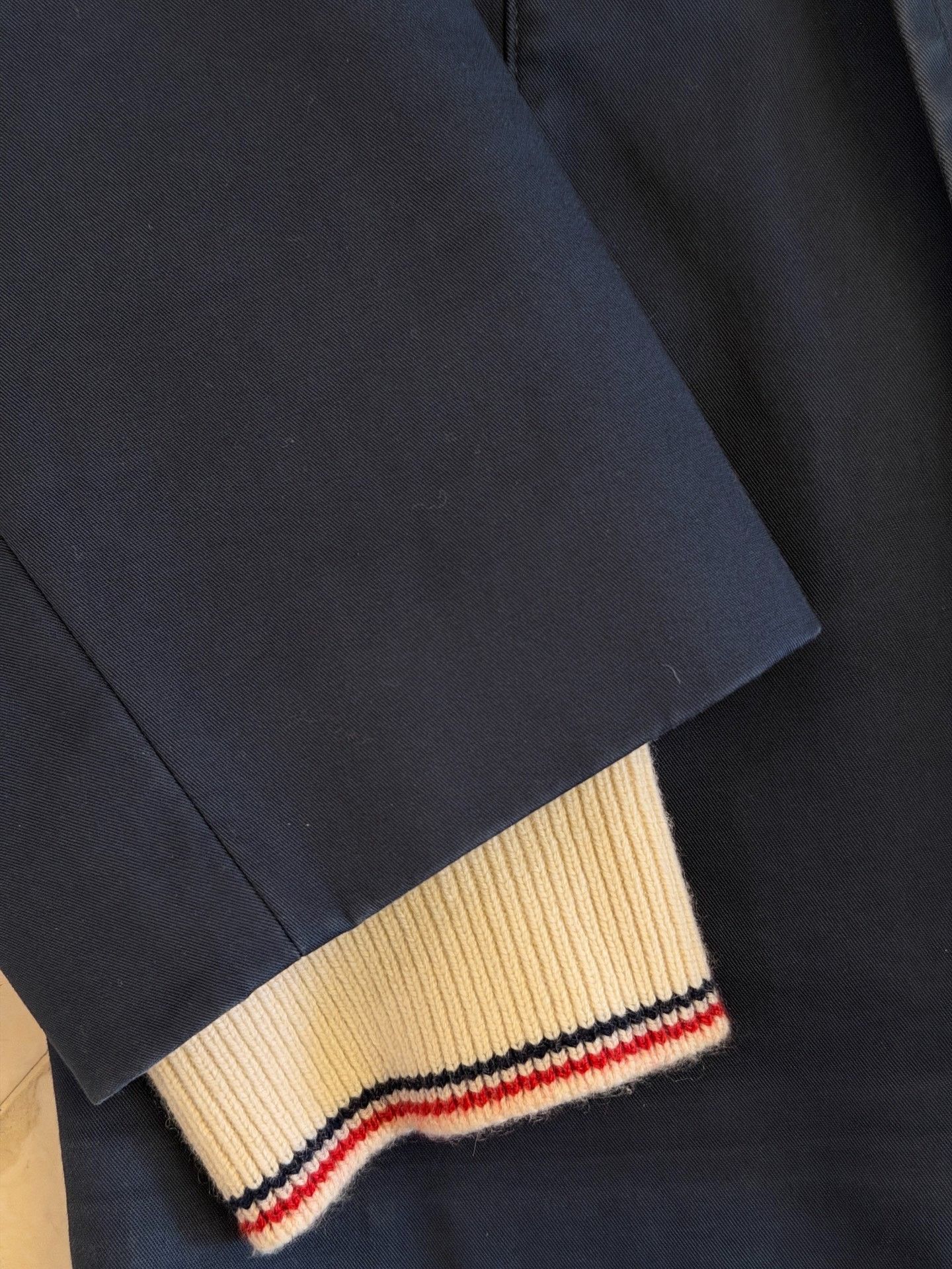 Thom Browne Thom Browne Navy Double-Breasted Coat Size US M / EU 48-50 / 2 - 3 Thumbnail
