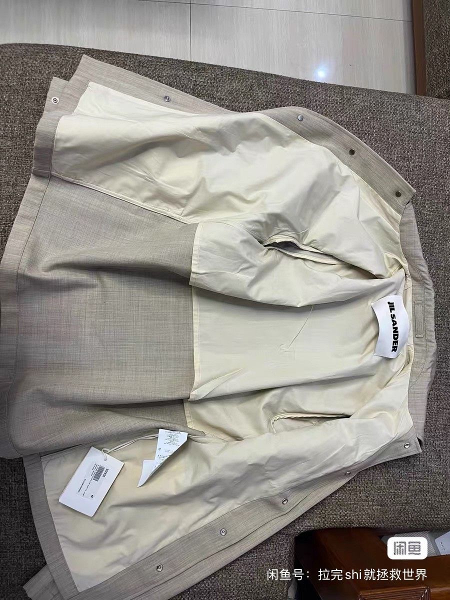 Jil Sander Jil Sander Limited Virgin Wool Bamboo Jacket Size US M / EU 48-50 / 2 - 5 Thumbnail