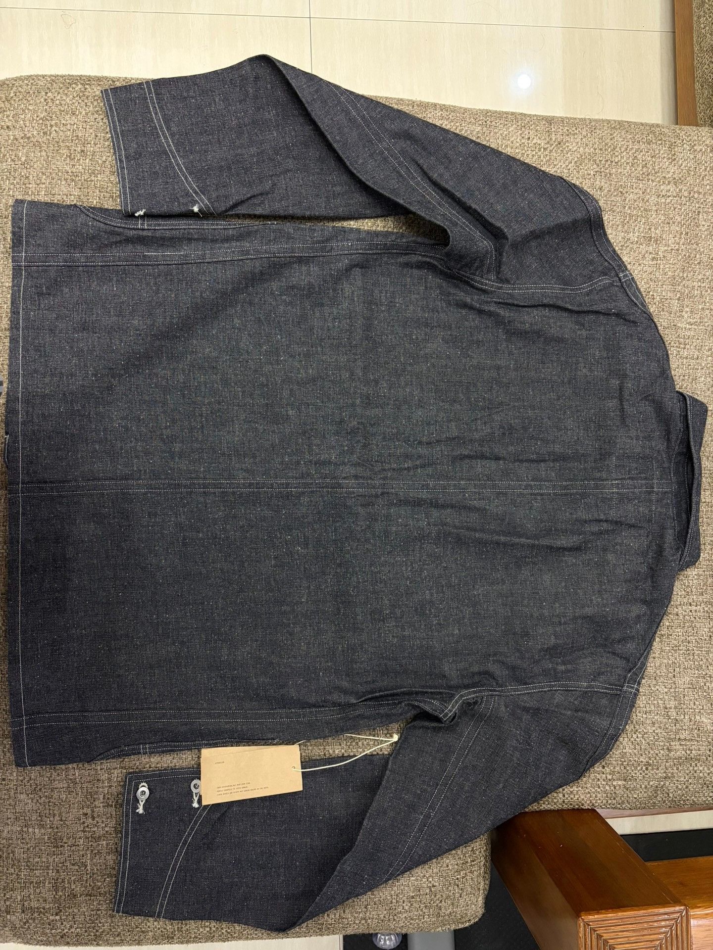 Taiga Takahashi T.T Taiga Takahashi 26SS Raw Denim Work Jacket Size US XS / EU 42 / 0 - 2 Thumbnail