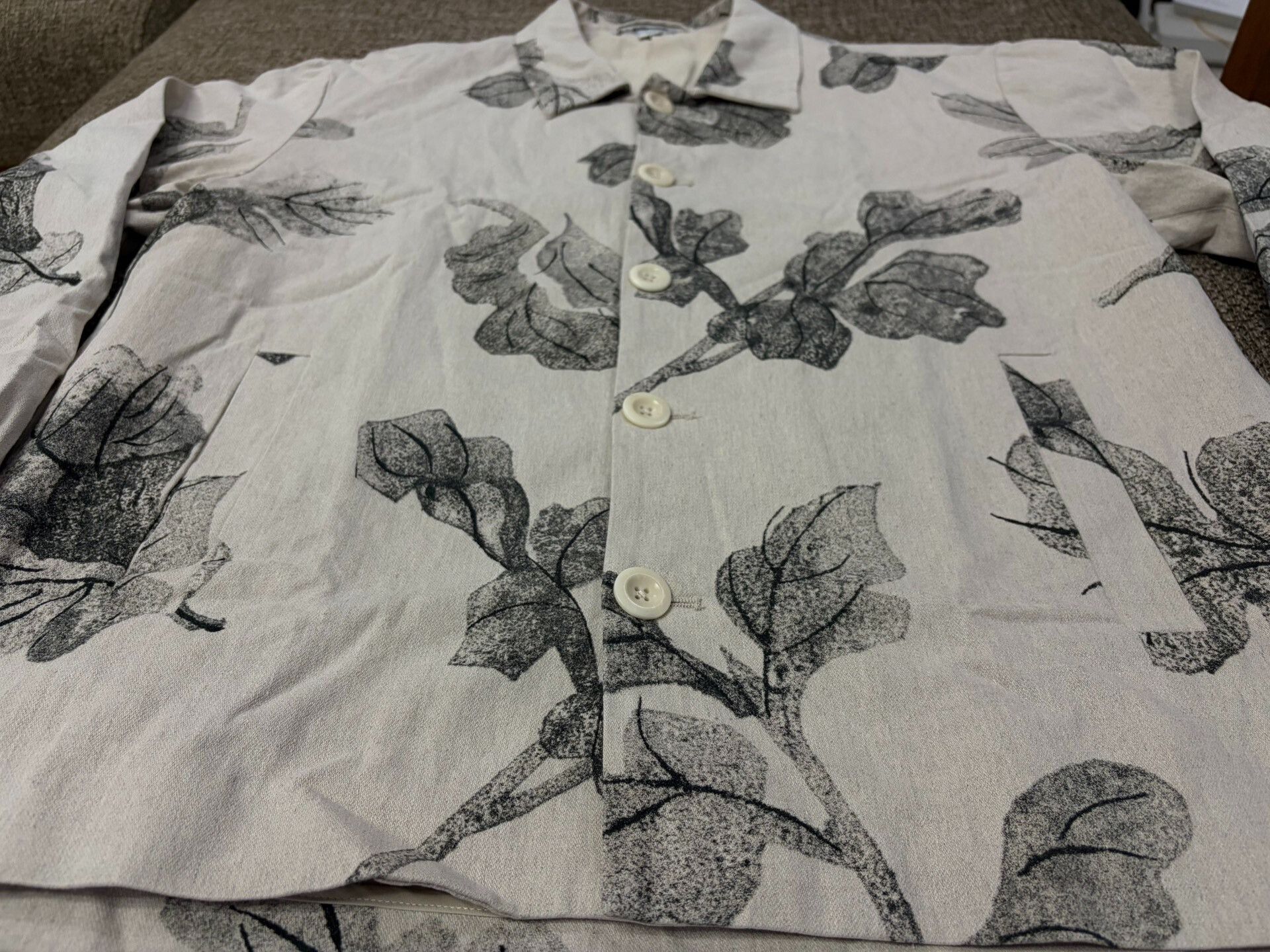 Saalt Studio SageSalt Cotton-Linen Ink Print Jacket Size US L / EU 52-54 / 3 - 4 Thumbnail