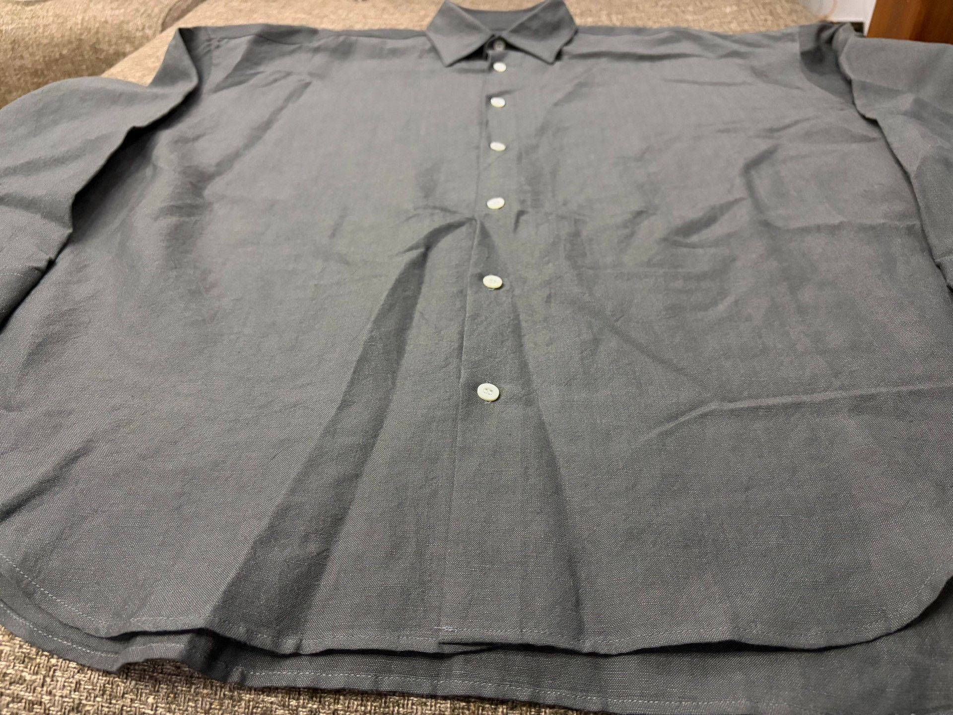N.Hoolywood N.HOOLYWOOD Oversized Wool Casual Shirt Size US M / EU 48-50 / 2 - 3 Thumbnail