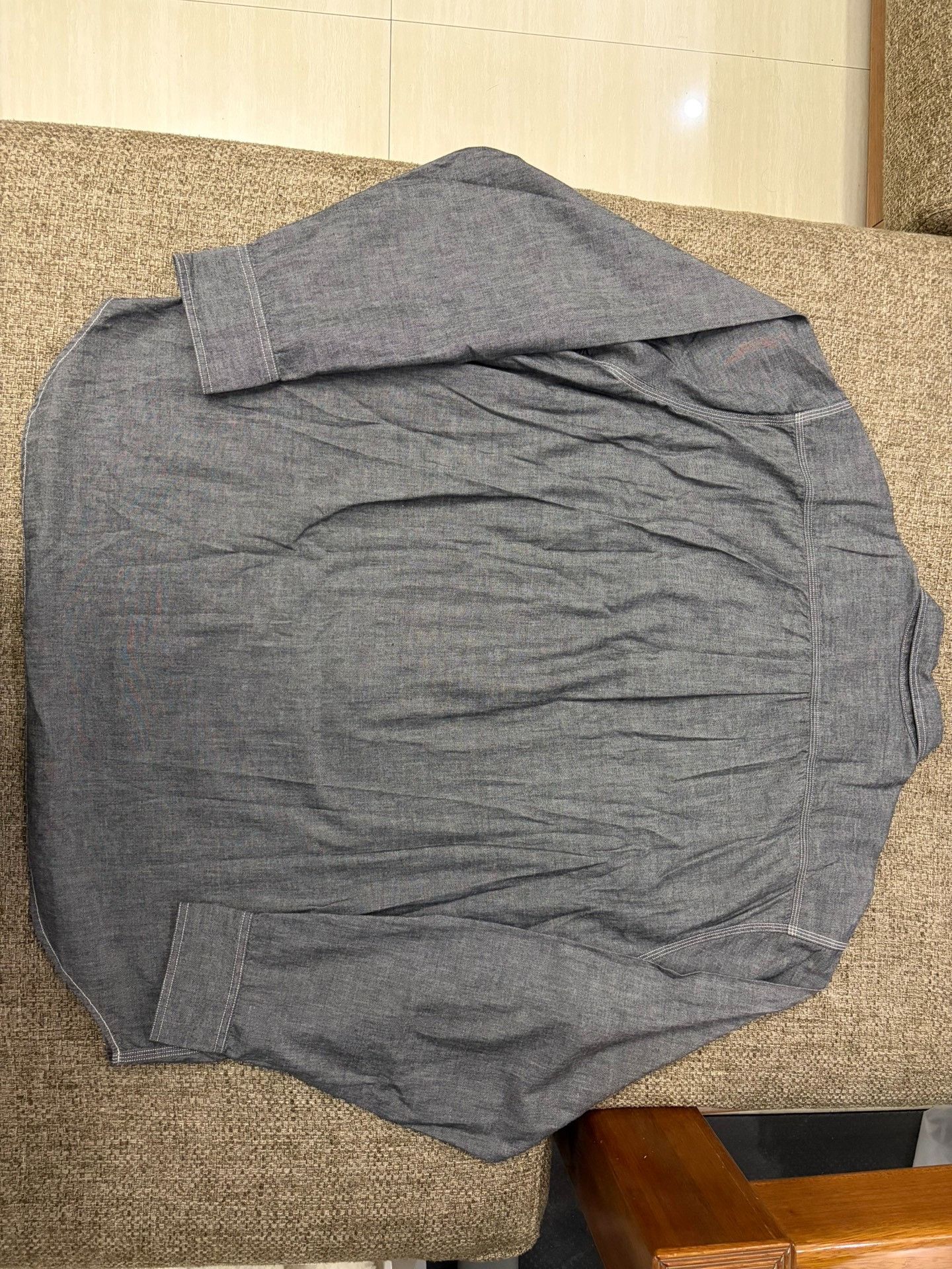 Nissan Sedan Japanese Denim Work Shirt Size US L / EU 52-54 / 3 - 2 Thumbnail
