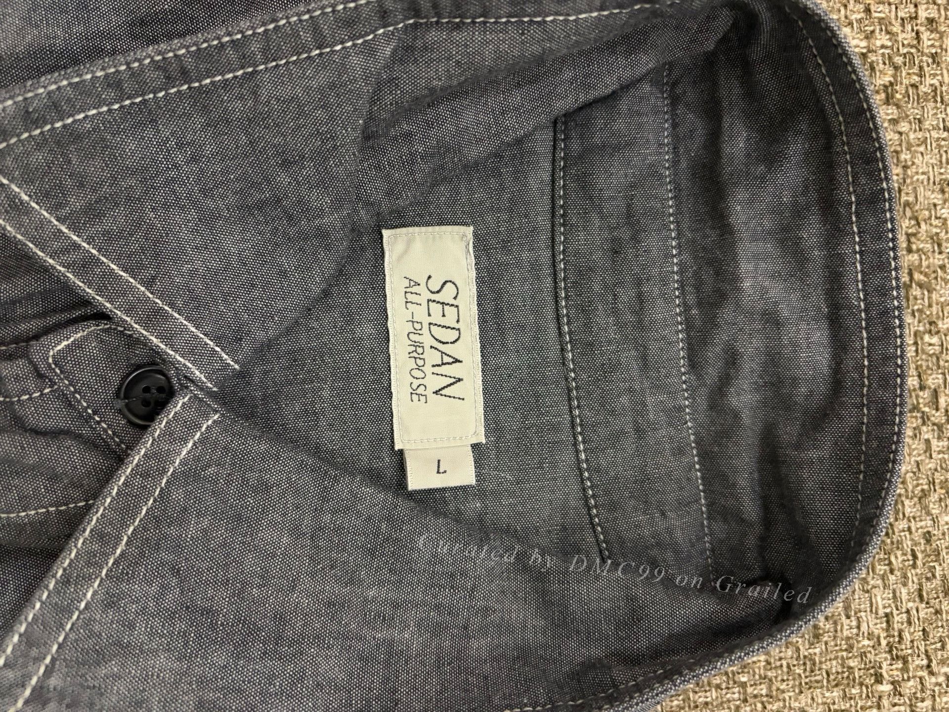 Nissan Sedan Japanese Denim Work Shirt Size US L / EU 52-54 / 3 - 6 Thumbnail