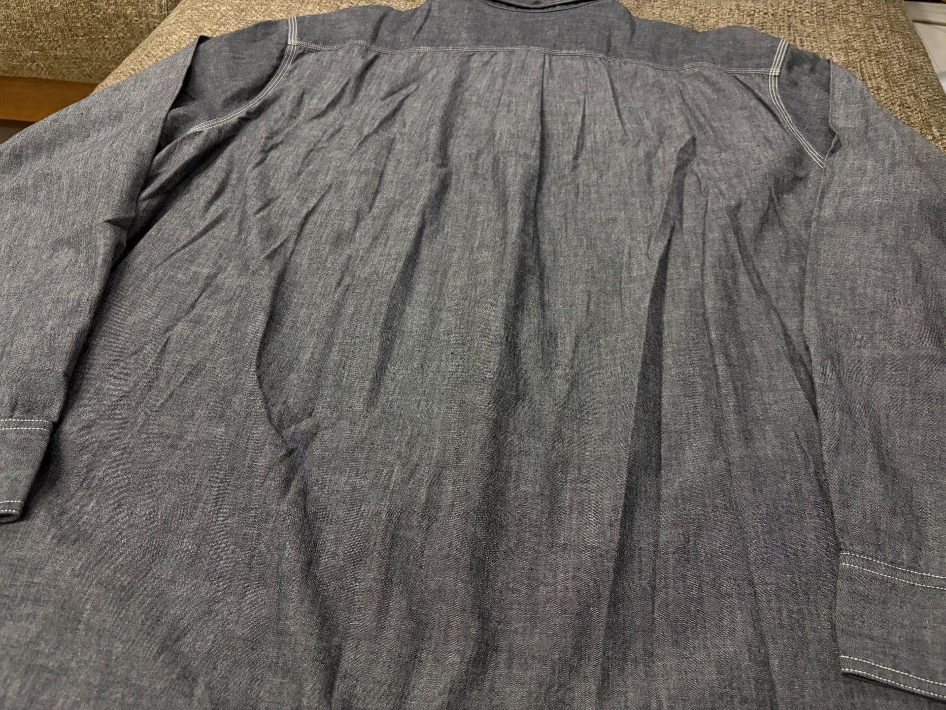 Nissan Sedan Japanese Denim Work Shirt Size US L / EU 52-54 / 3 - 7 Thumbnail