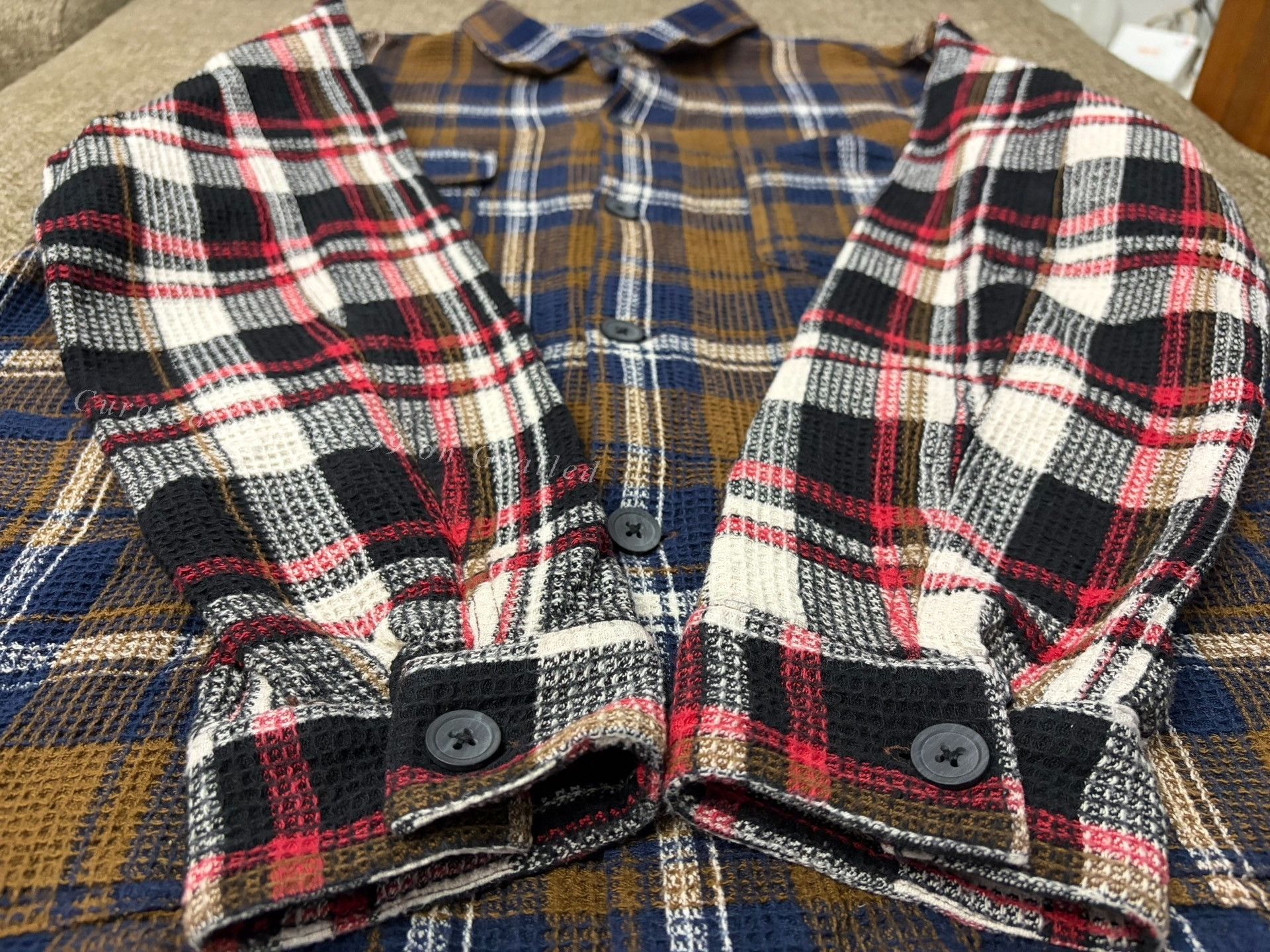 South2 West8 SOUTH2 WEST8 Four-Pocket Patchwork Flannel Shirt Size US S / EU 44-46 / 1 - 4 Thumbnail