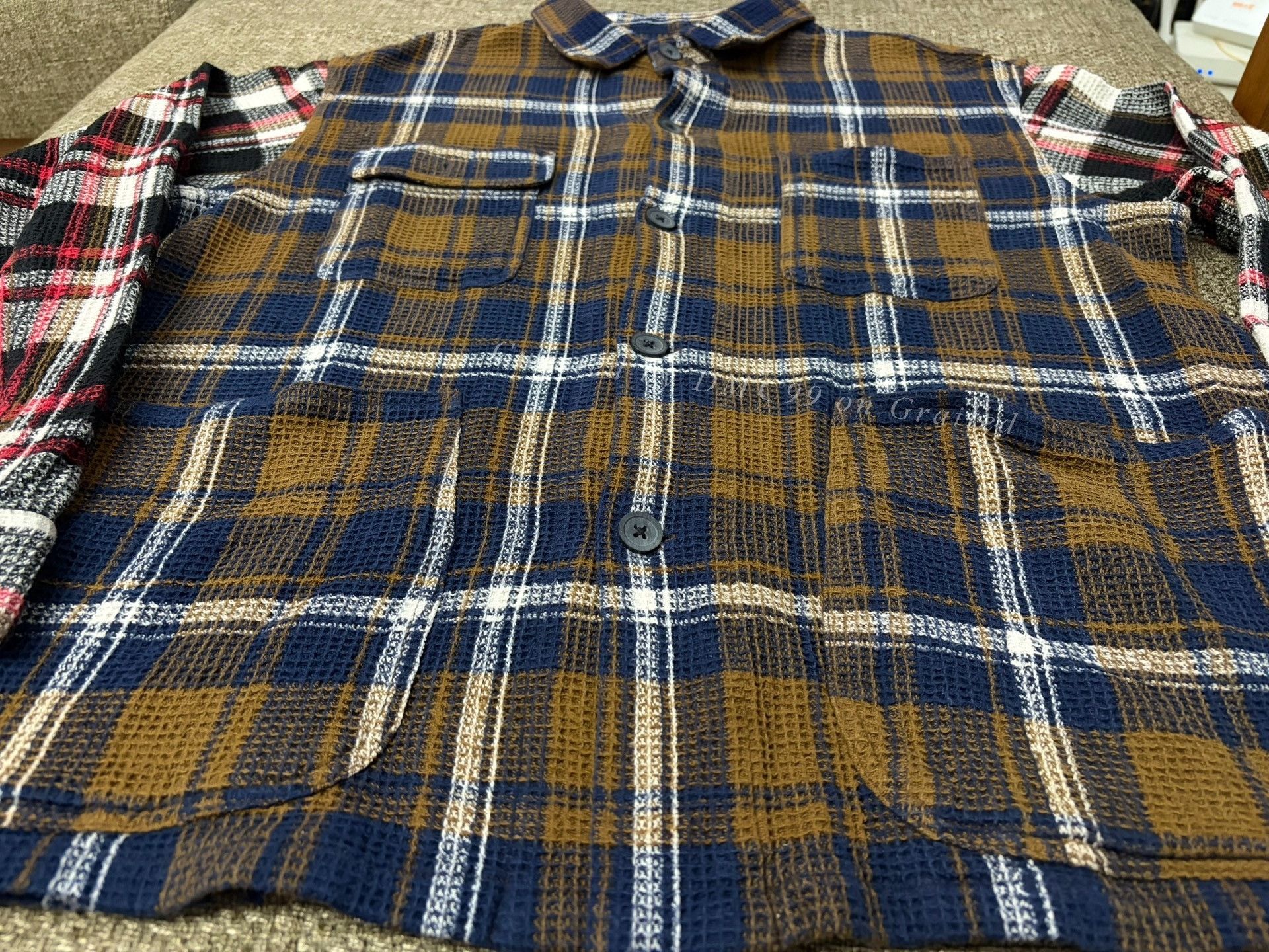 South2 West8 SOUTH2 WEST8 Four-Pocket Patchwork Flannel Shirt Size US S / EU 44-46 / 1 - 3 Thumbnail