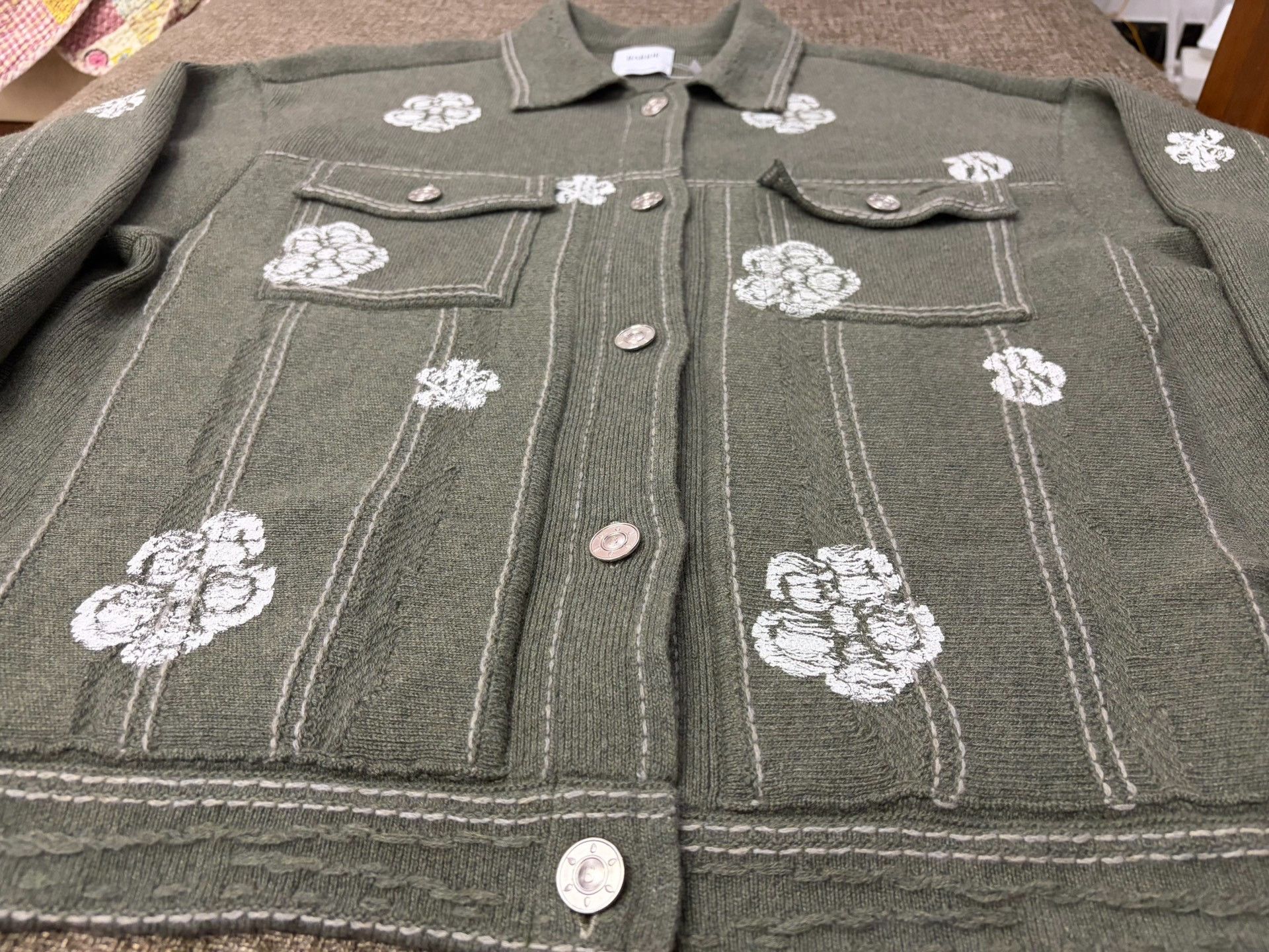 Barrie Barrie GDragon Floral Cashmere Blend Jacket Size US M / EU 48-50 / 2 - 4 Thumbnail
