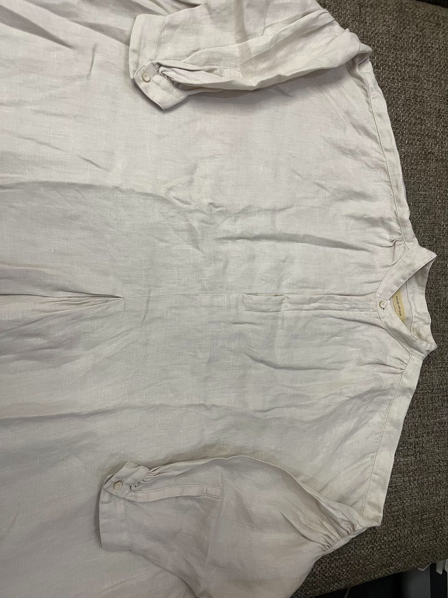 KIJIMA TAKAYUKI Suzuki Takayuki Linen Twill Dress Size S / US 4 / IT 40 - 3 Thumbnail