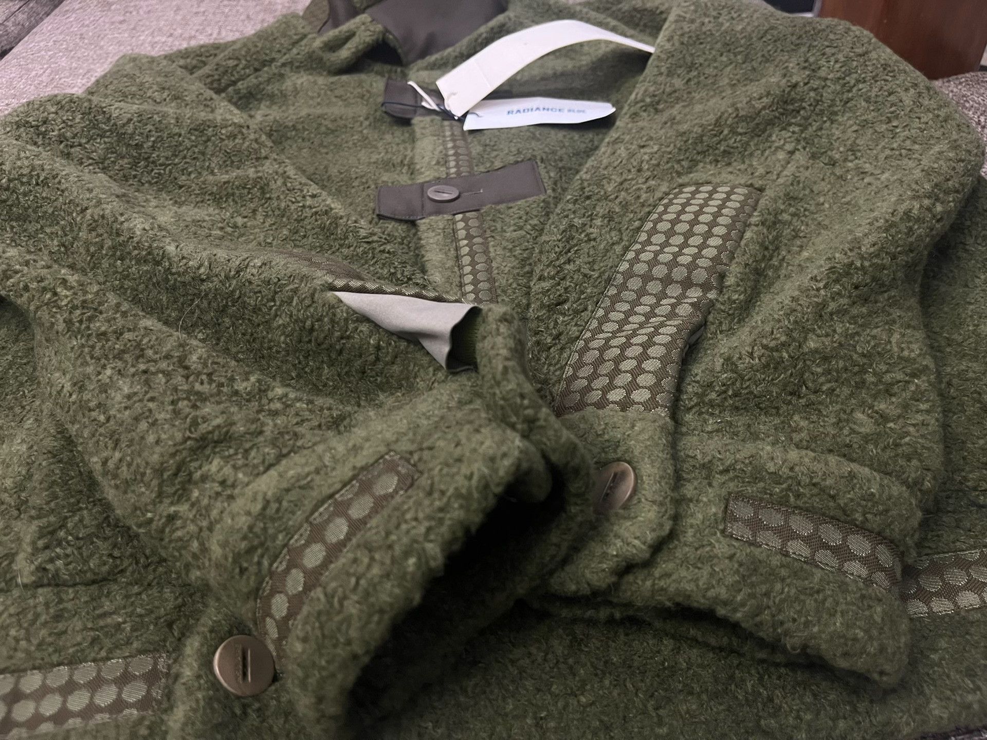 House Of The Very Islands INSULAiRE Moss Wool Fleece Jacket Size US XL / EU 56 / 4 - 5 Thumbnail