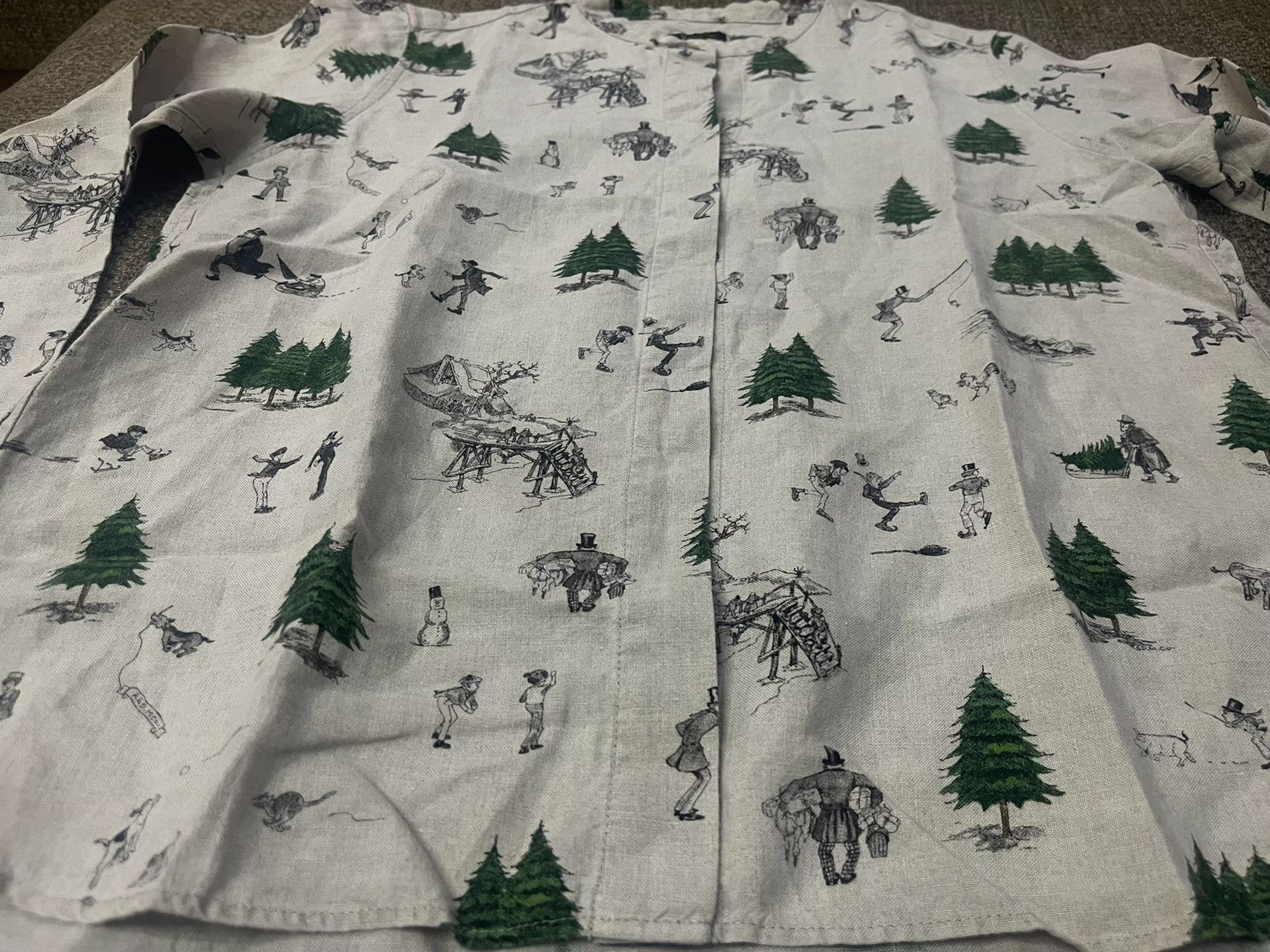 Other R&D.M.Co Playful Print Linen Shirt Size US M / EU 48-50 / 2 - 3 Thumbnail