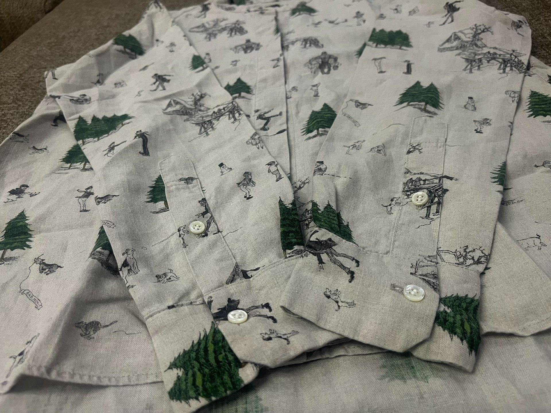 Other R&D.M.Co Playful Print Linen Shirt Size US M / EU 48-50 / 2 - 4 Thumbnail