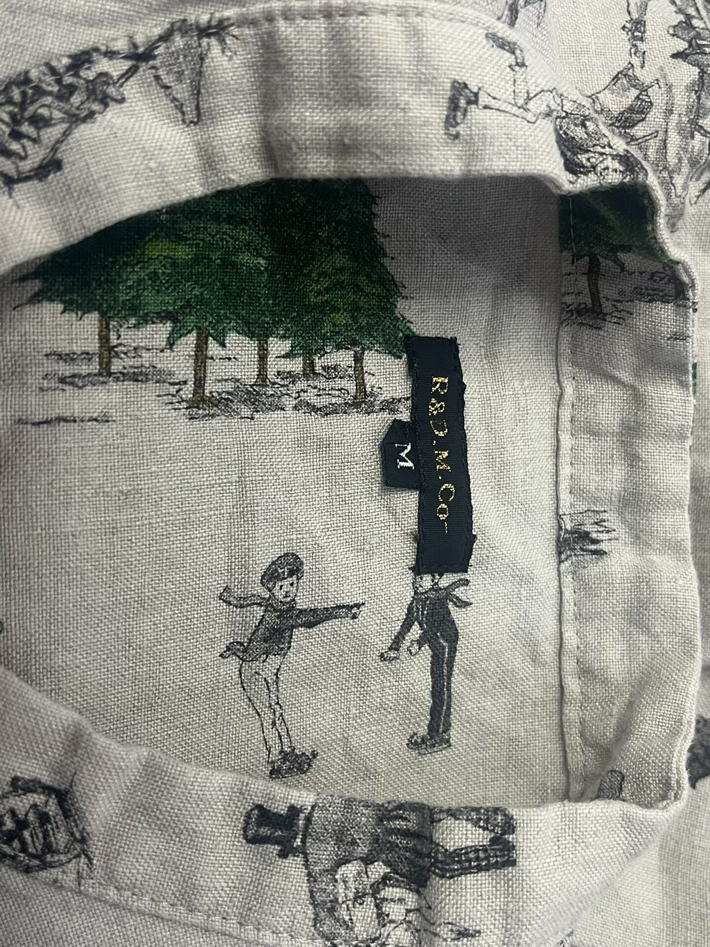 Other R&D.M.Co Playful Print Linen Shirt Size US M / EU 48-50 / 2 - 6 Thumbnail