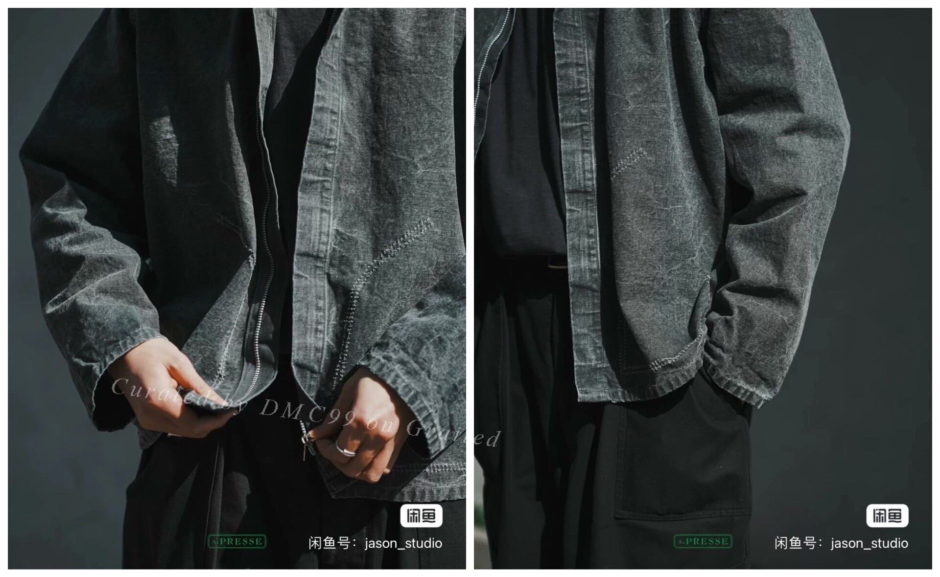 A.PRESSE A.presse 25ss Black Washed Safari Jacket Size US L / EU 52-54 / 3 - 9 Thumbnail