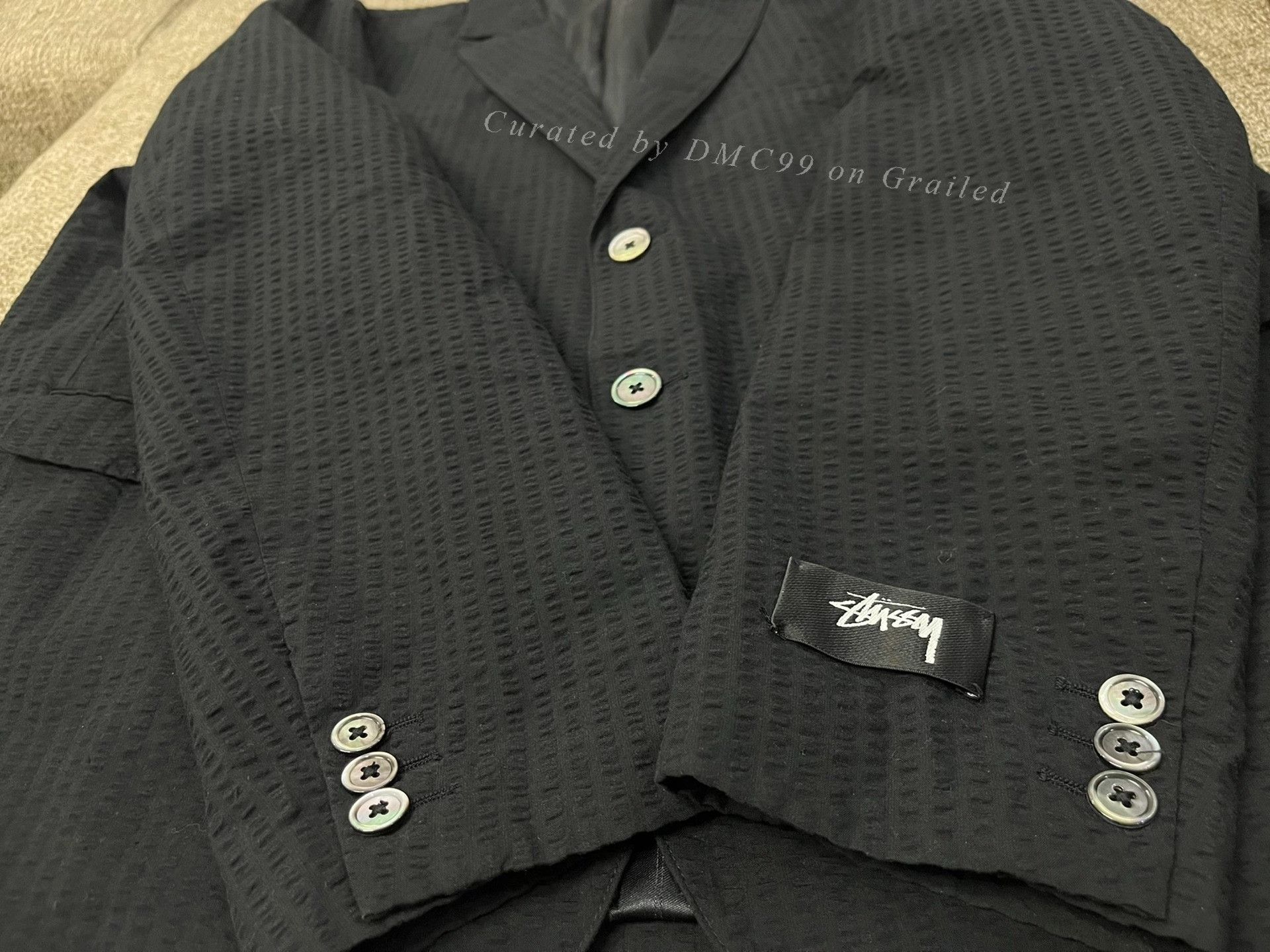 Stussy Stussy Seersucker Casual Drop-Shoulder Blazer Size US L / EU 52-54 / 3 - 6 Thumbnail