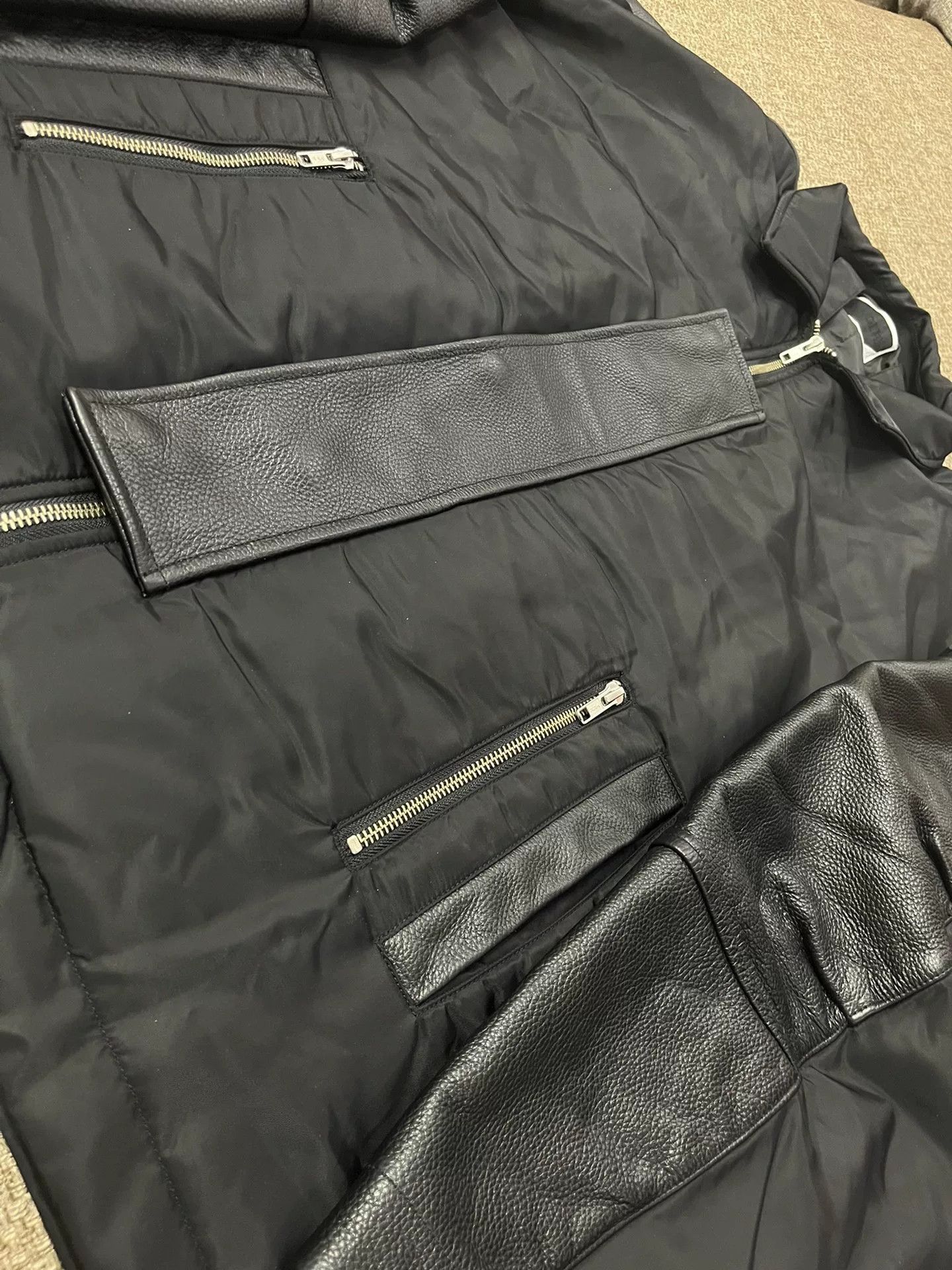 PHINGERIN Phingerin 24AW Part Leather Trucker Jacket Size US XL / EU 56 / 4 - 5 Thumbnail