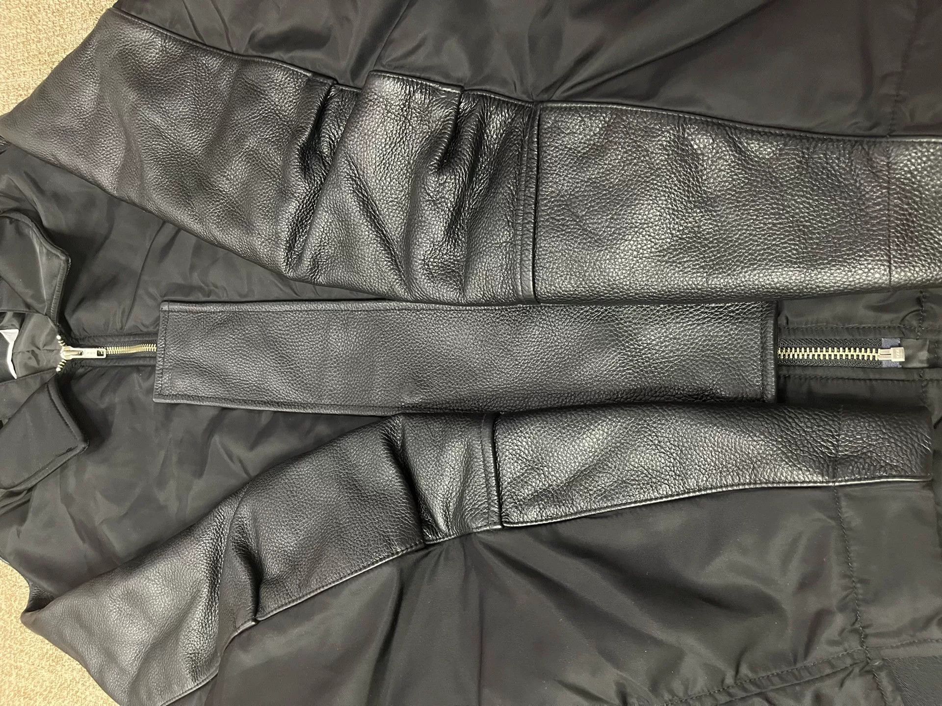 PHINGERIN Phingerin 24AW Part Leather Trucker Jacket Size US XL / EU 56 / 4 - 6 Thumbnail