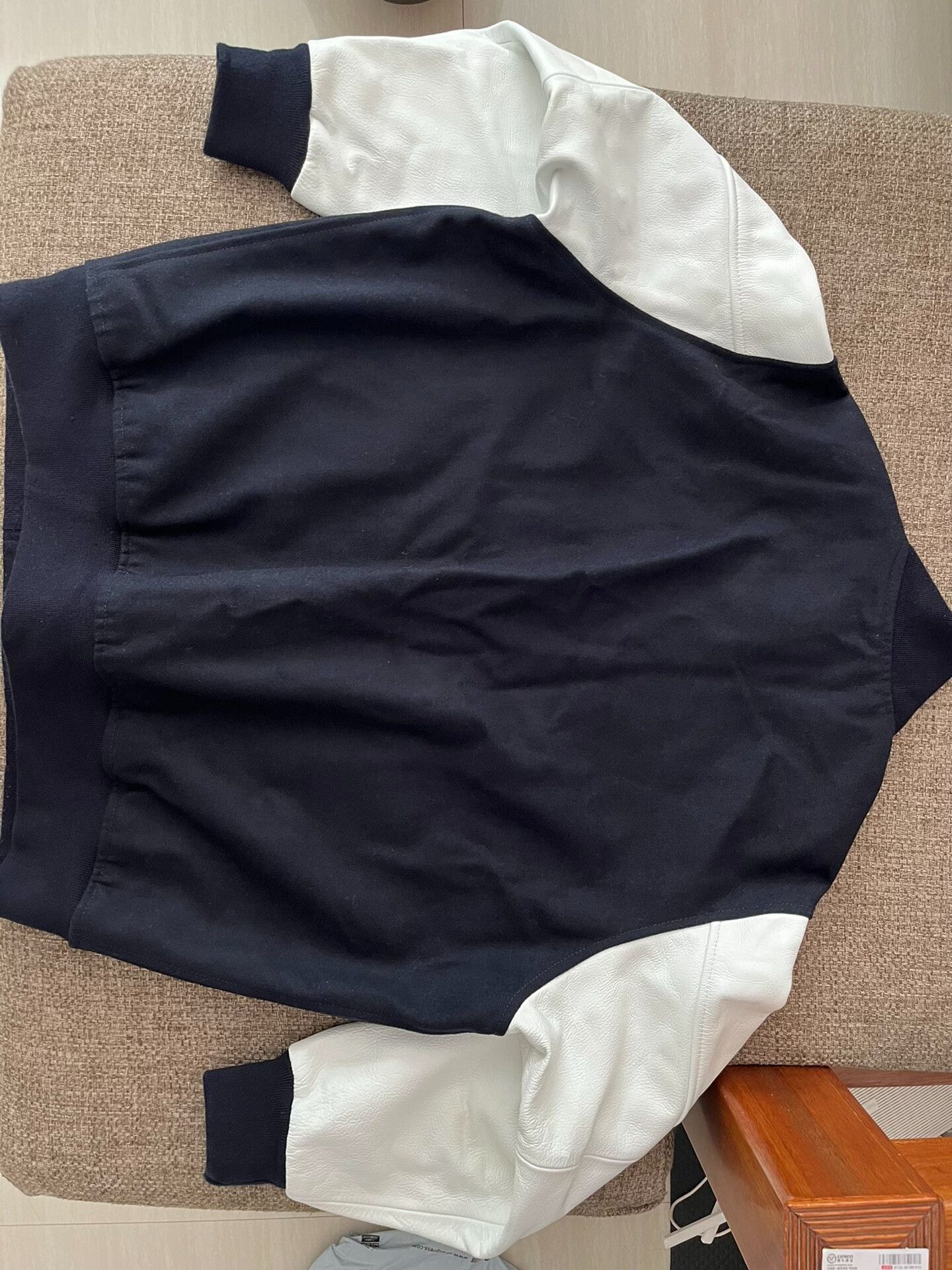 Other FreshService 22AW Leather Sleeve Wool Varsity Jacket Size US L / EU 52-54 / 3 - 2 Thumbnail