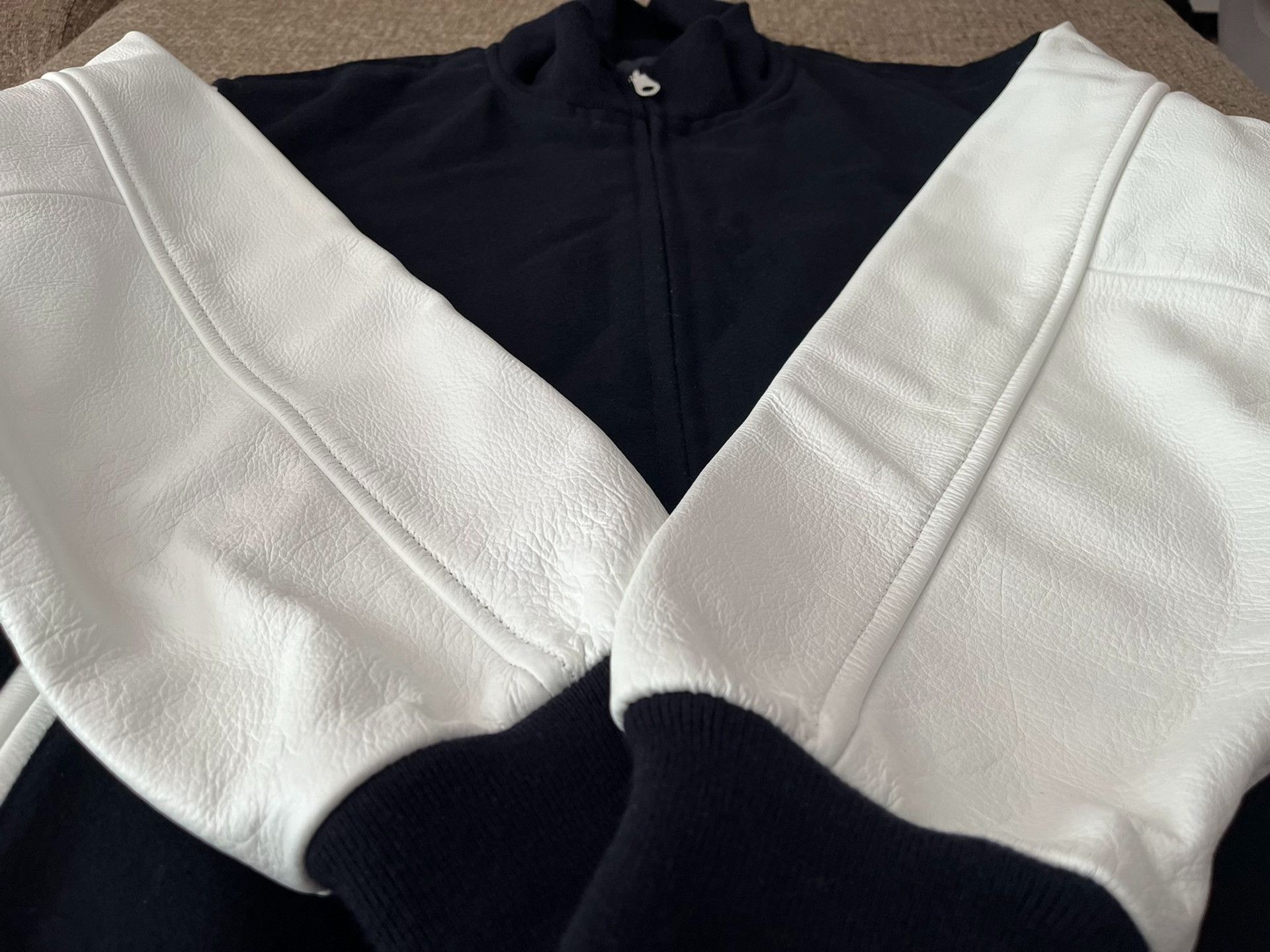 Other FreshService 22AW Leather Sleeve Wool Varsity Jacket Size US L / EU 52-54 / 3 - 3 Thumbnail