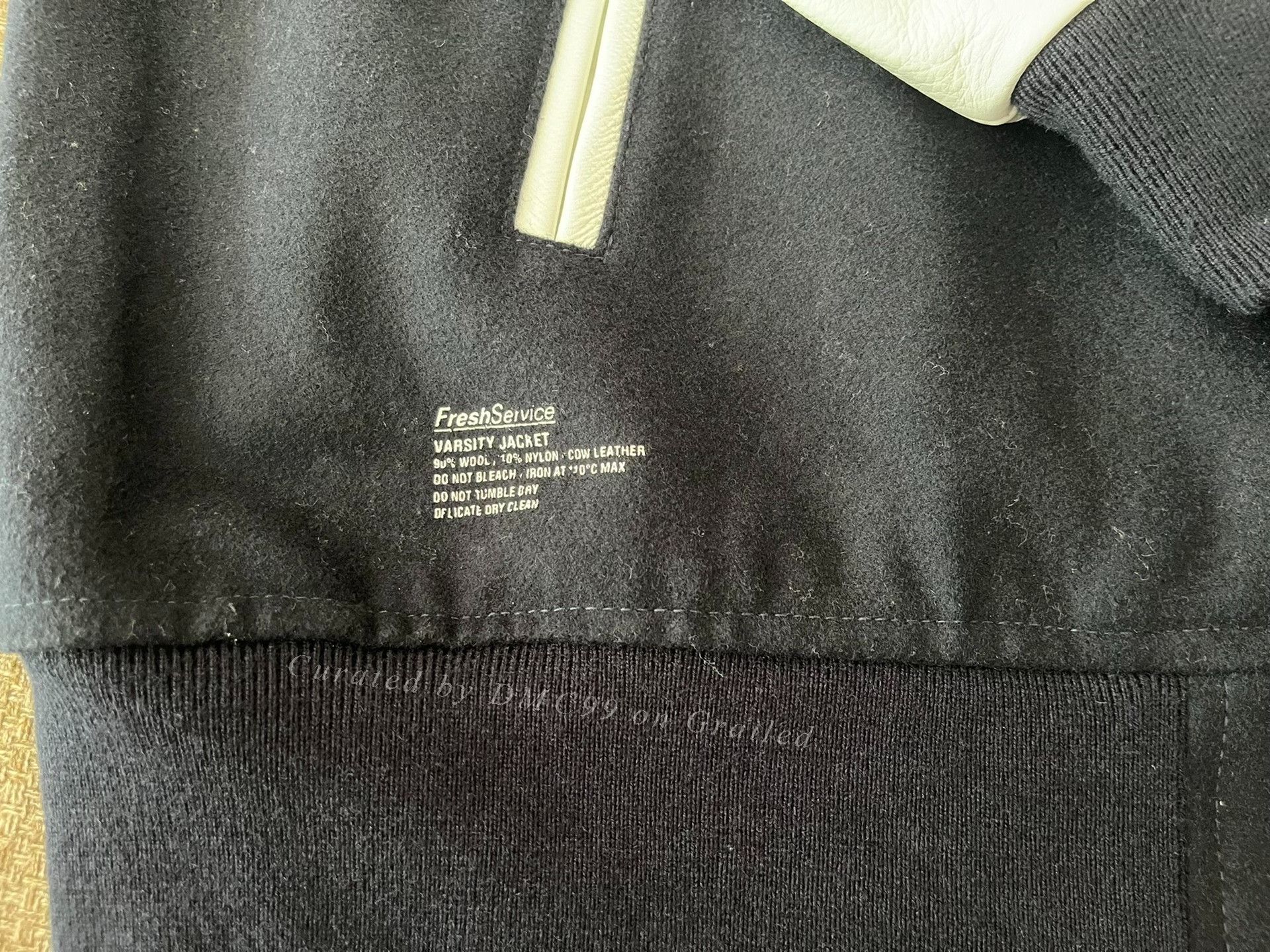 Other FreshService 22AW Leather Sleeve Wool Varsity Jacket Size US L / EU 52-54 / 3 - 4 Thumbnail