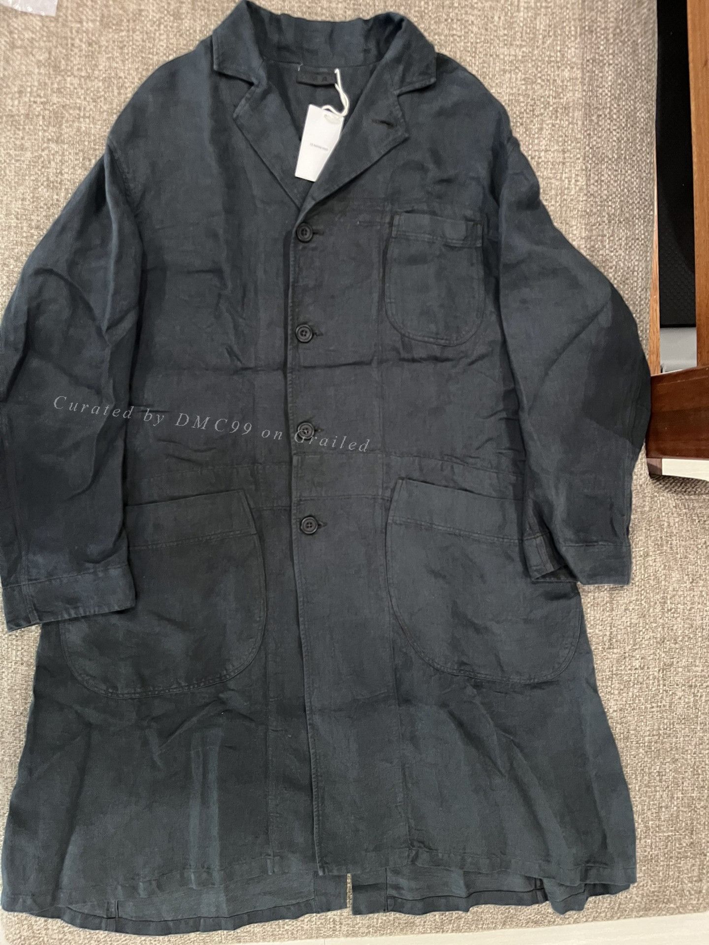 3MAN 3MAN Linen Work Coat Trench Size US M / EU 48-50 / 2 - 3 Thumbnail