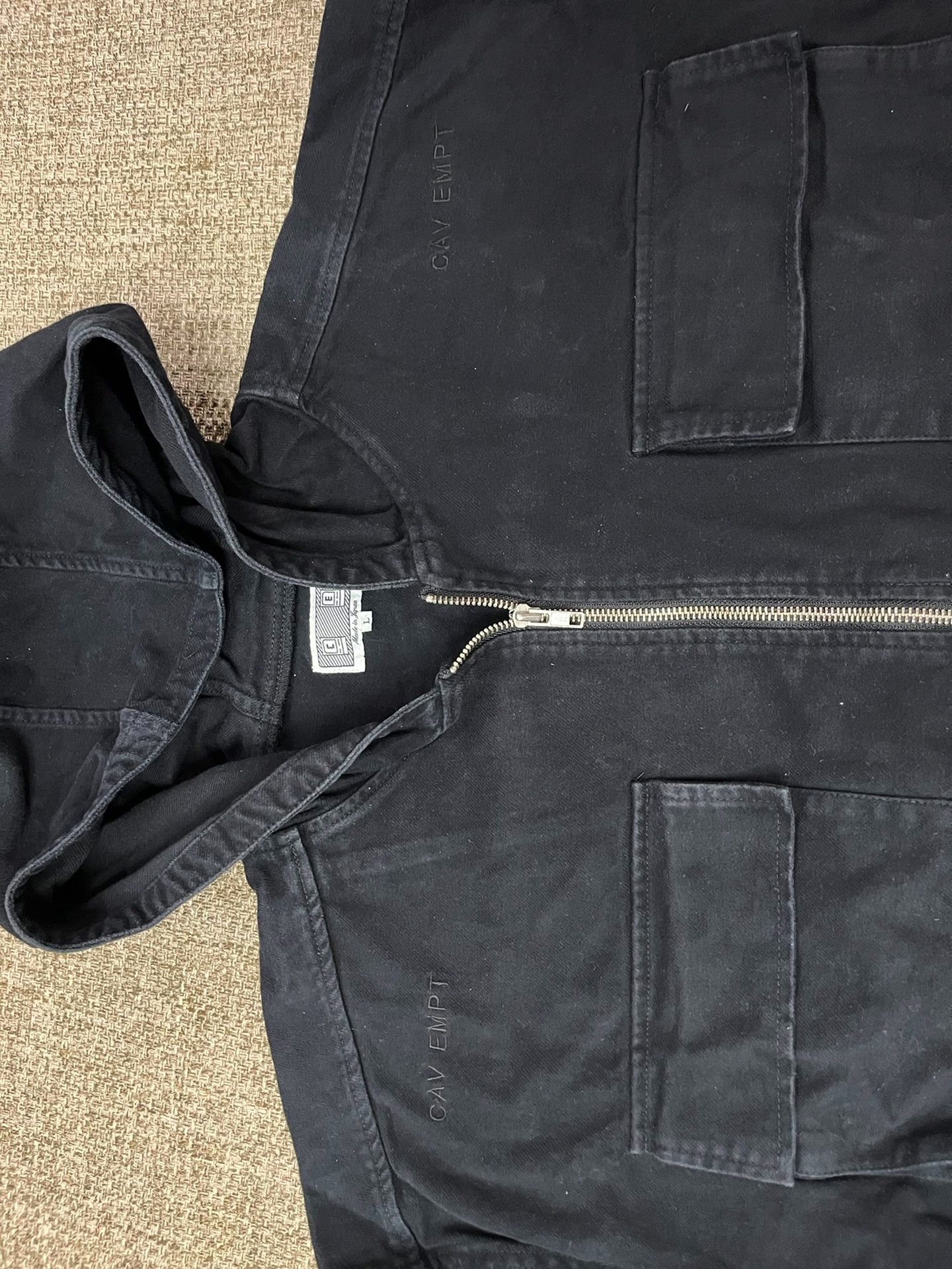 Cav Empt CAVEMPT C.E Hooded Zip Washed Jacket Size US L / EU 52-54 / 3 - 3 Thumbnail